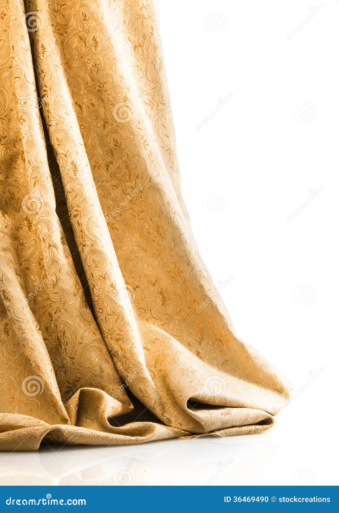 elegant gold damask or brocade