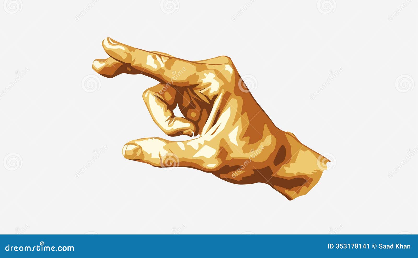 elegant hand icon   for  projects