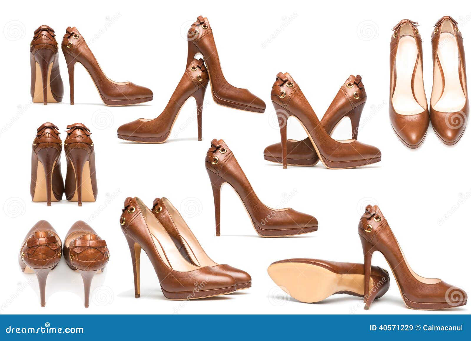 URBAN LADY – BROWN Low heel nappa shoes | miMaO ®