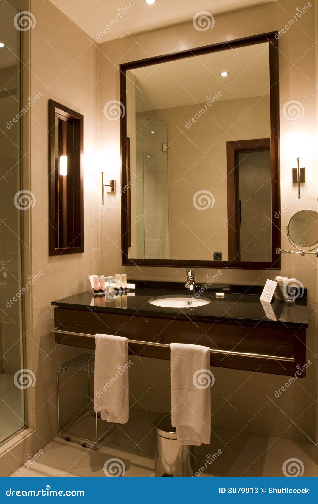 Elegant Hotel Or Apartment Bathroom Stock Image - Image of ...