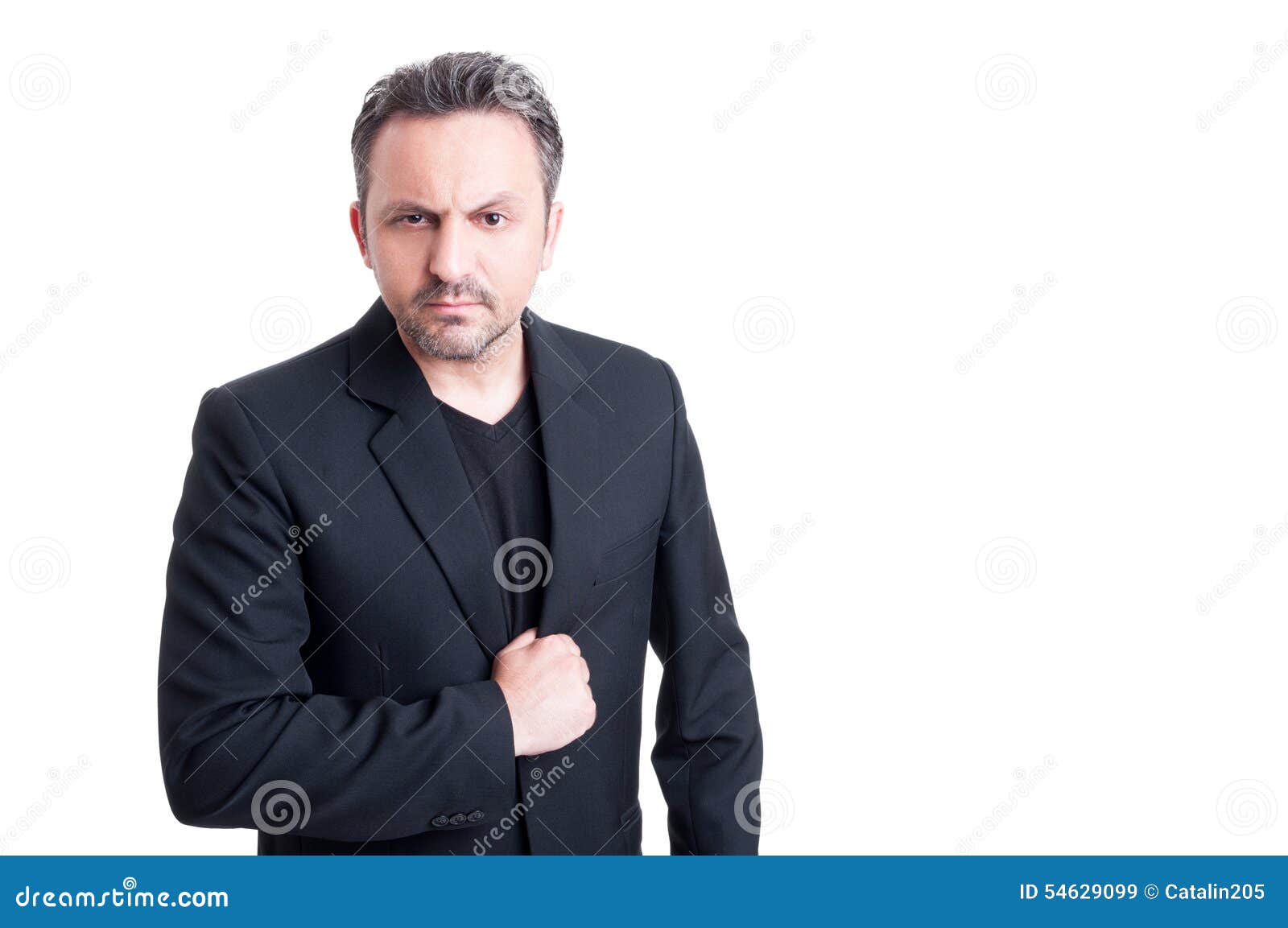 Mafia Boss. Guy Handsome Mafia Boss. Latino Fashion. Man Well Groomed