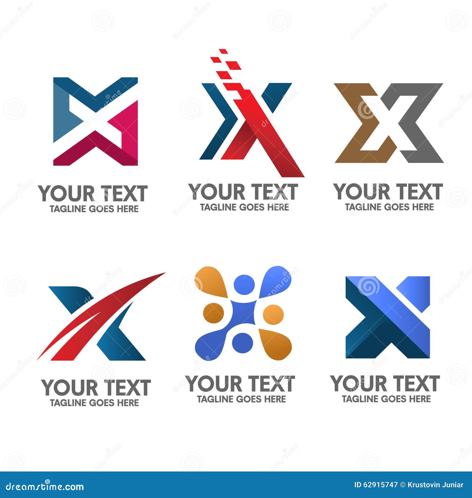 Elegant Letter X Logo Concept Vector Stock Vector - Image ...
