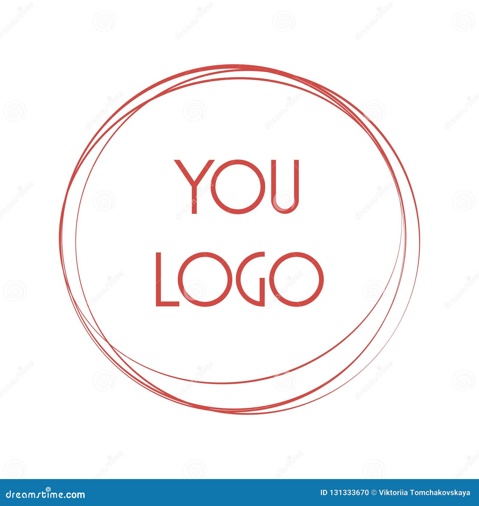 Elegant Logo Circles. Fashion Logo Design. Abstract Circle Line Shape