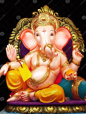 Elegant Lord Ganesha stock image. Image of sitting, asia - 16681521