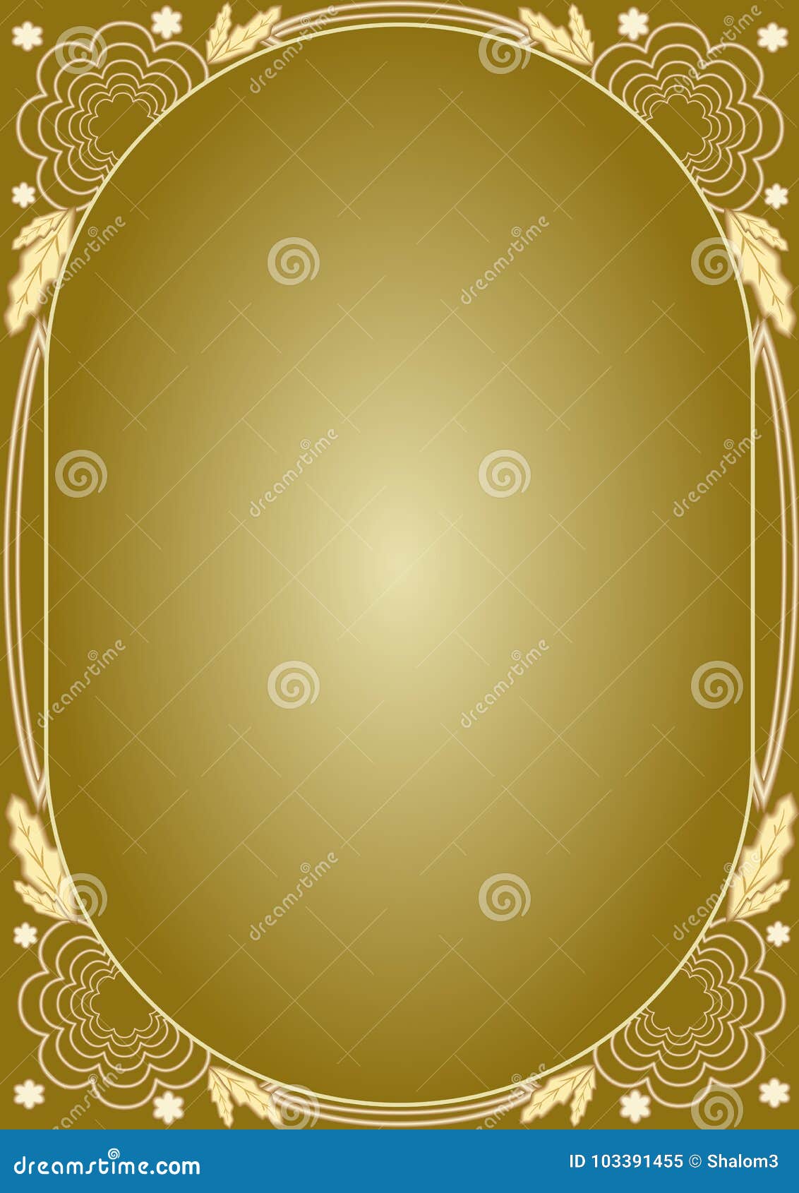 elegant luxury golden floral patterns. frame in art deco style. luxurious unusual document  for certificate, diploma, vouche