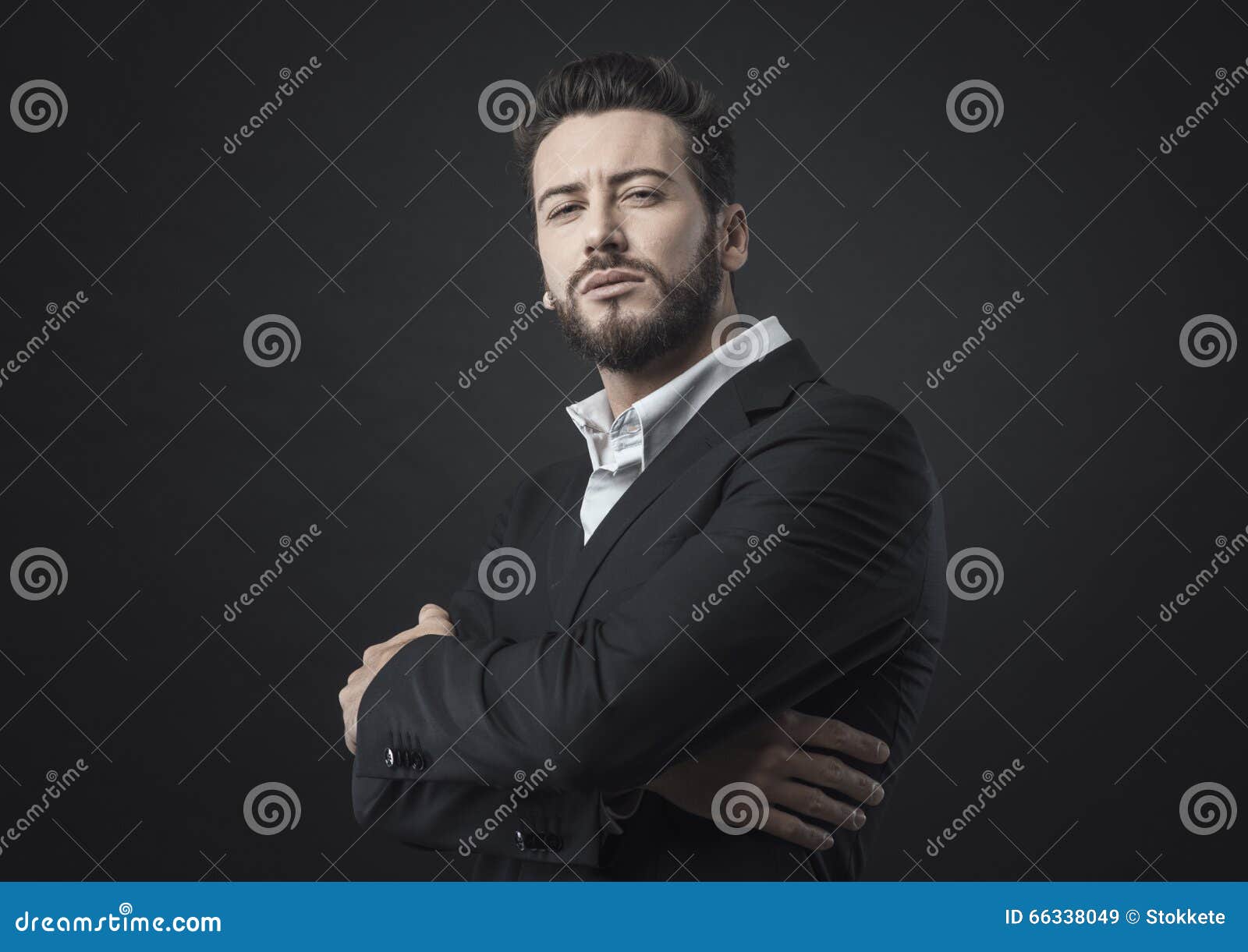 Elegant Man Posing with Cool Attitude Stock Image - Image of jacket ...