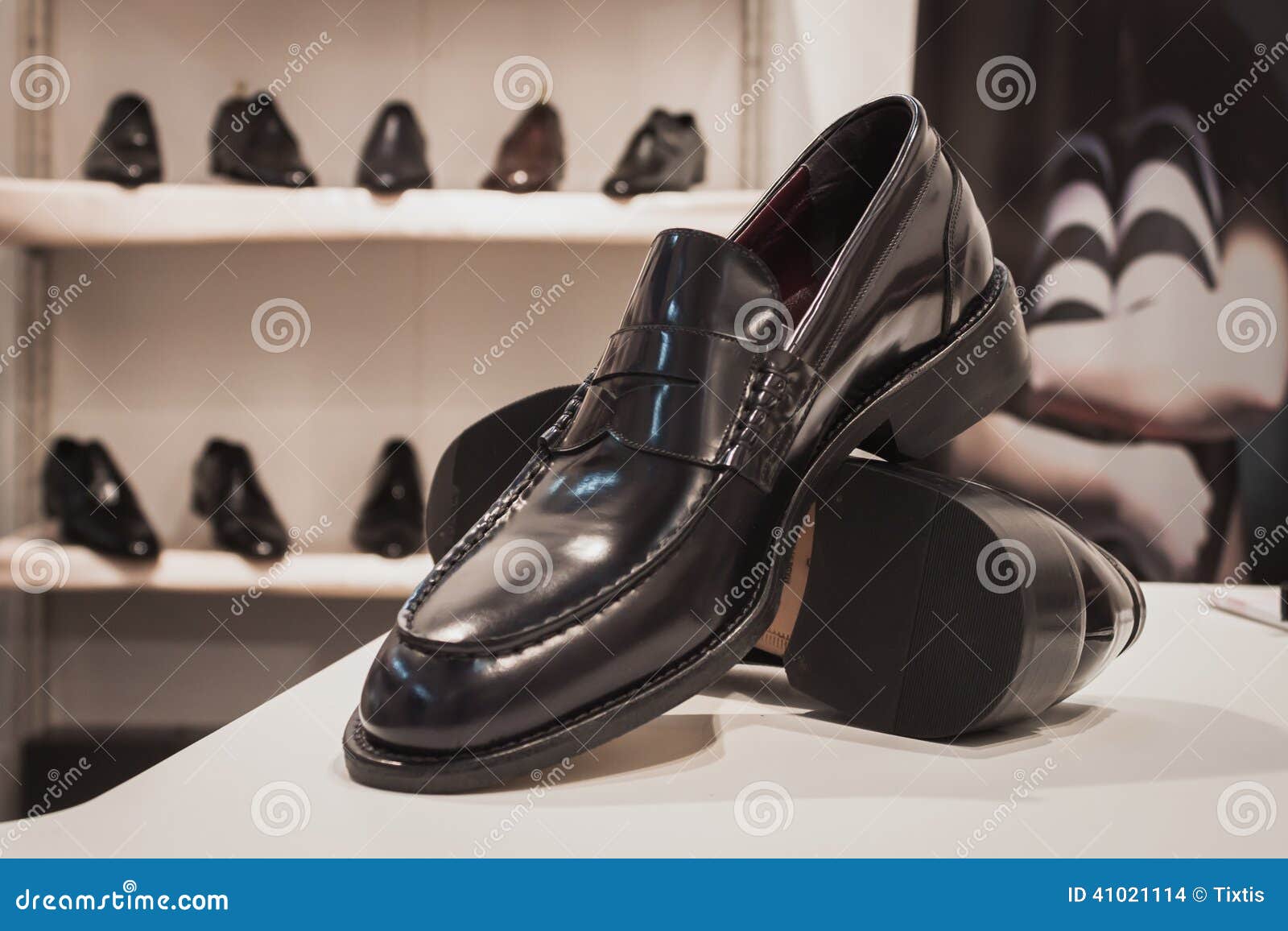 Elegant Men Shoes on Display at Si Sposaitalia in Milan, Italy ...