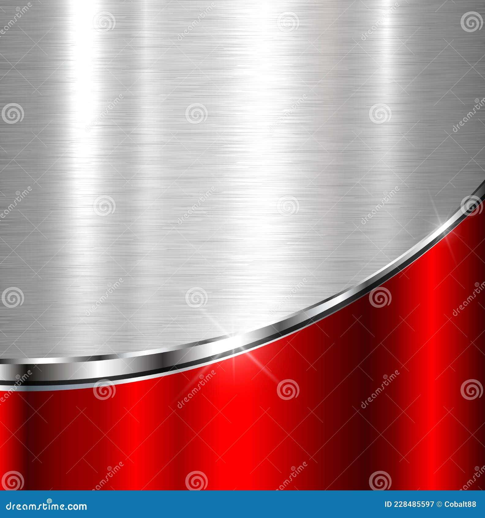 Elegant Metallic Background with Brushed Metal Texture Stock Vector -  Illustration of chrome, shiny: 228485597