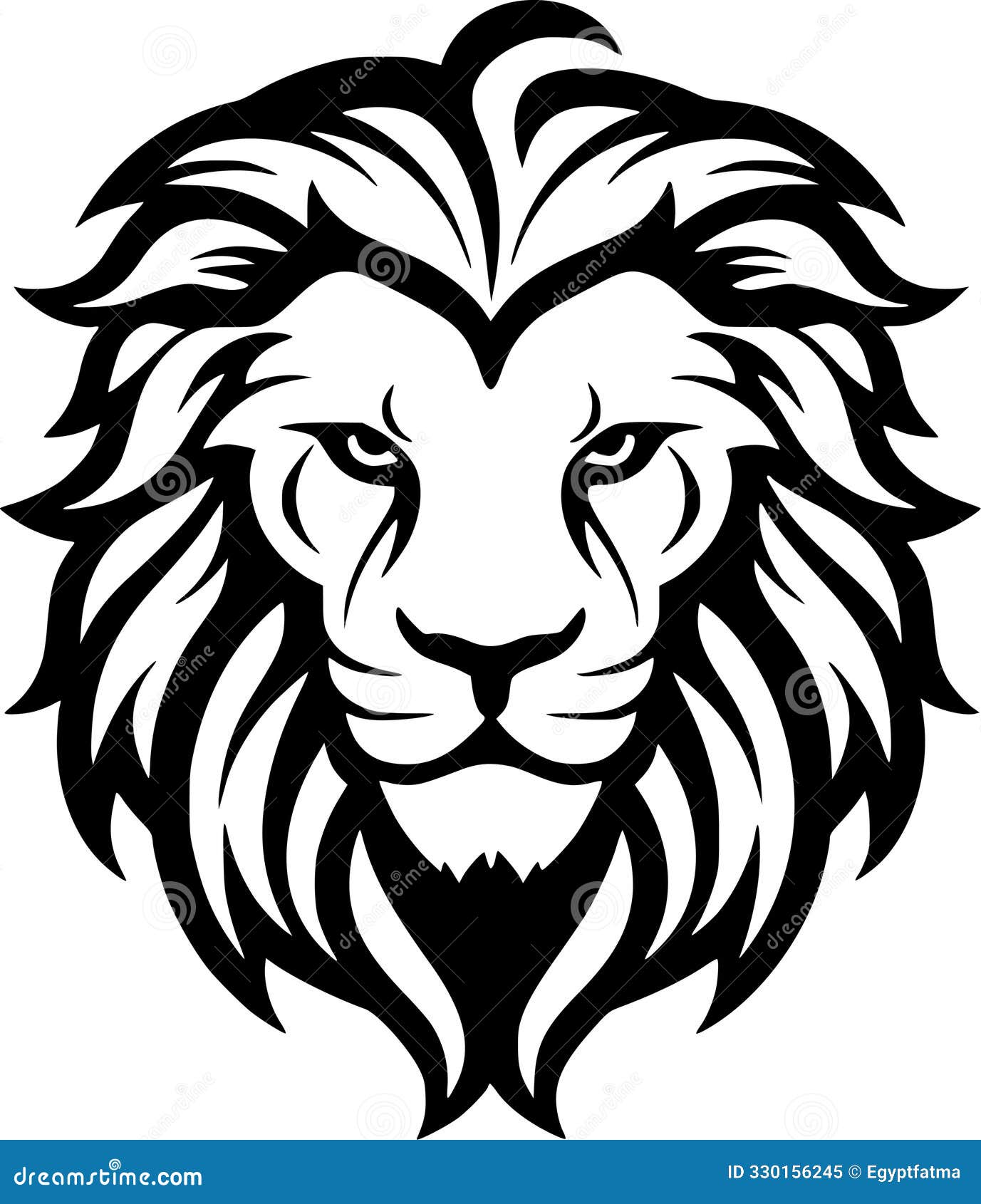 lion - minimalist and flat logo -  