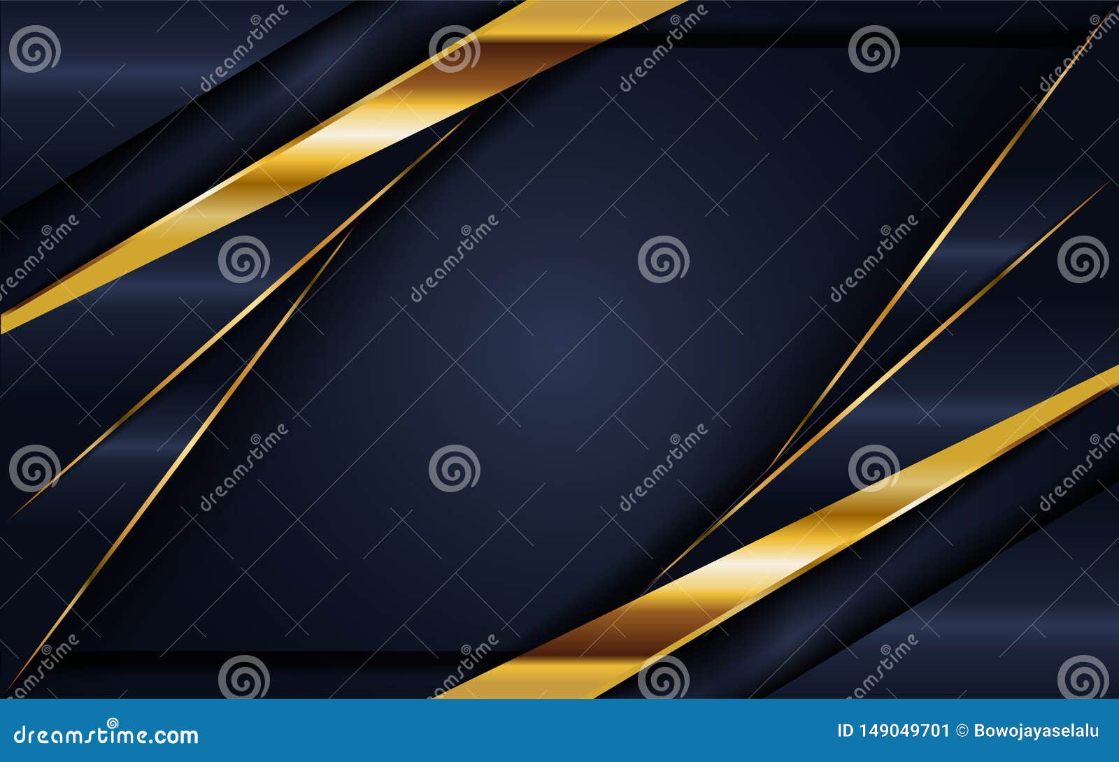 Elegant Navy Blue Background with Overlap Layer Stock Vector