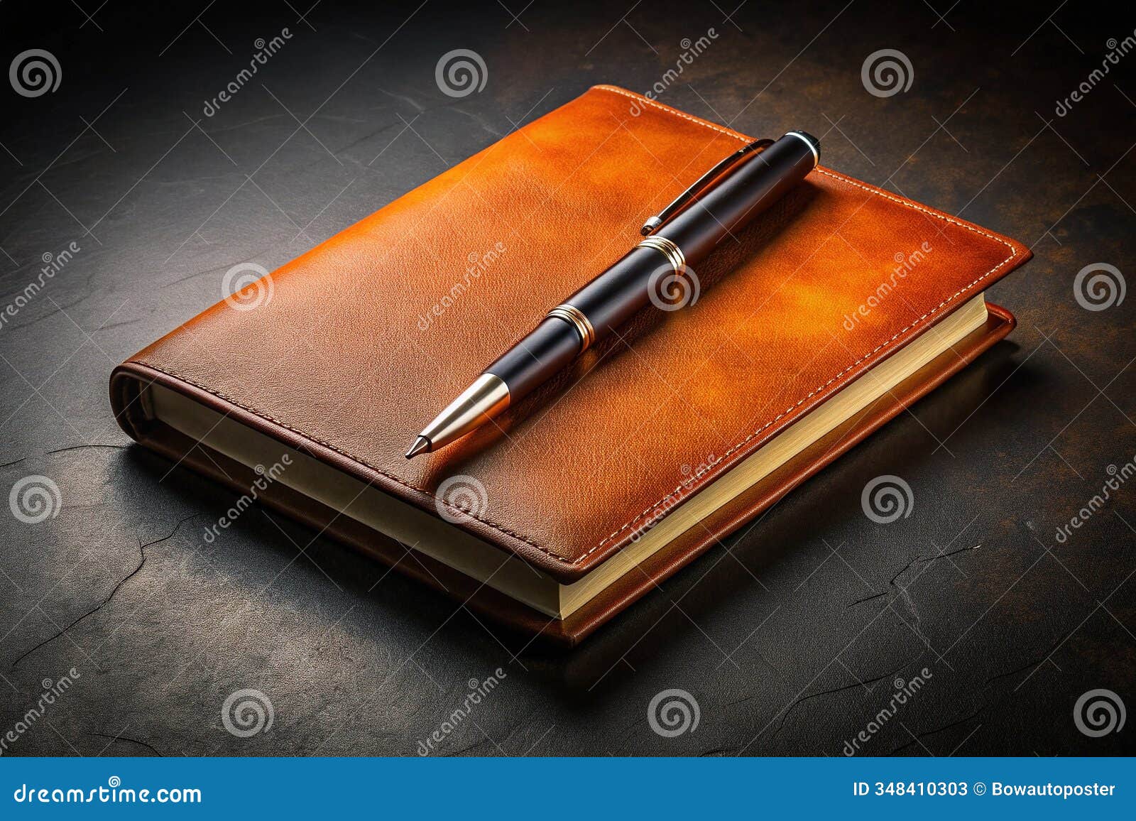 elegant notebook and pen: a creative workspace for inspiring ideas and visual storytelling. capture your