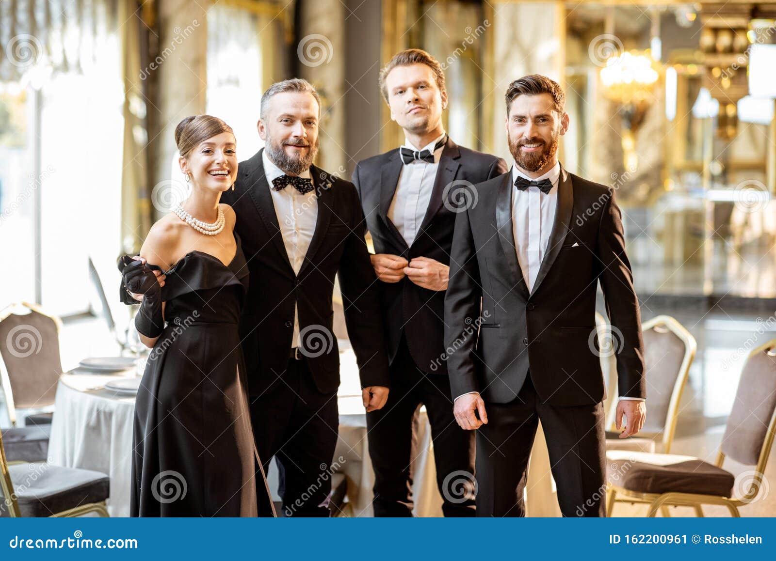 Elegant People at the Restaurant Hall Stock Image - Image of adult ...