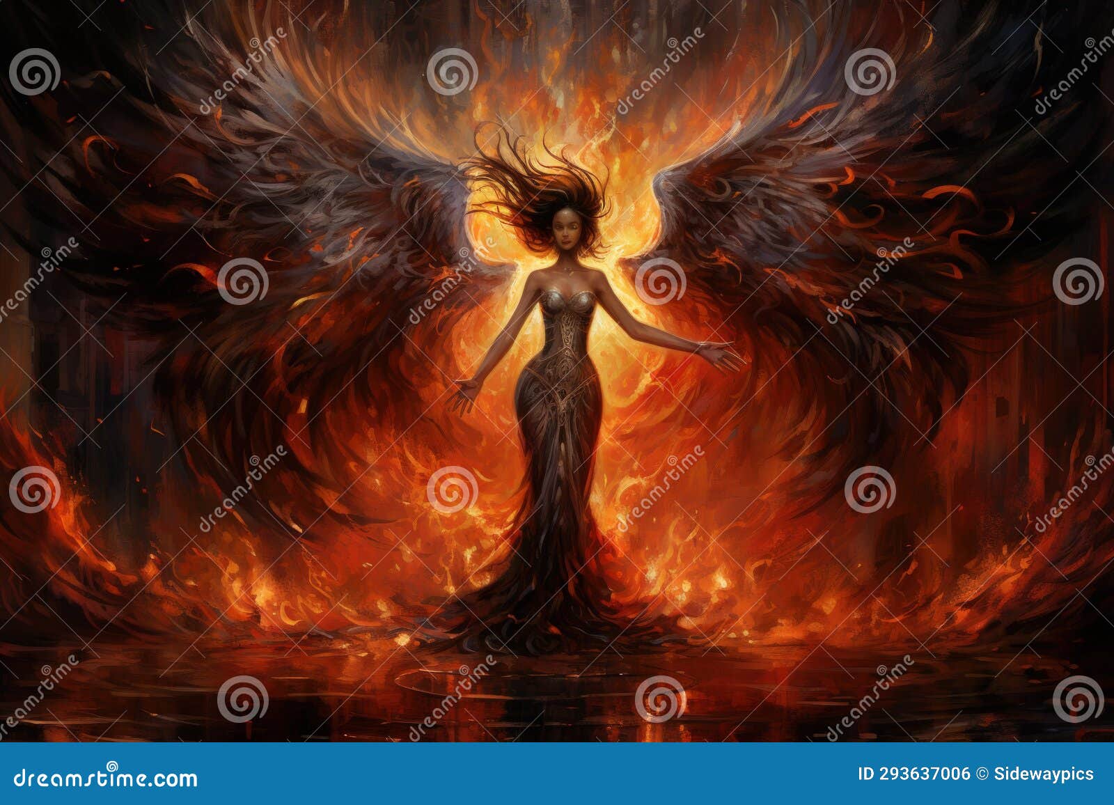 Elegant Phoenix Dancers, Captivating Audiences with Fiery Performances 