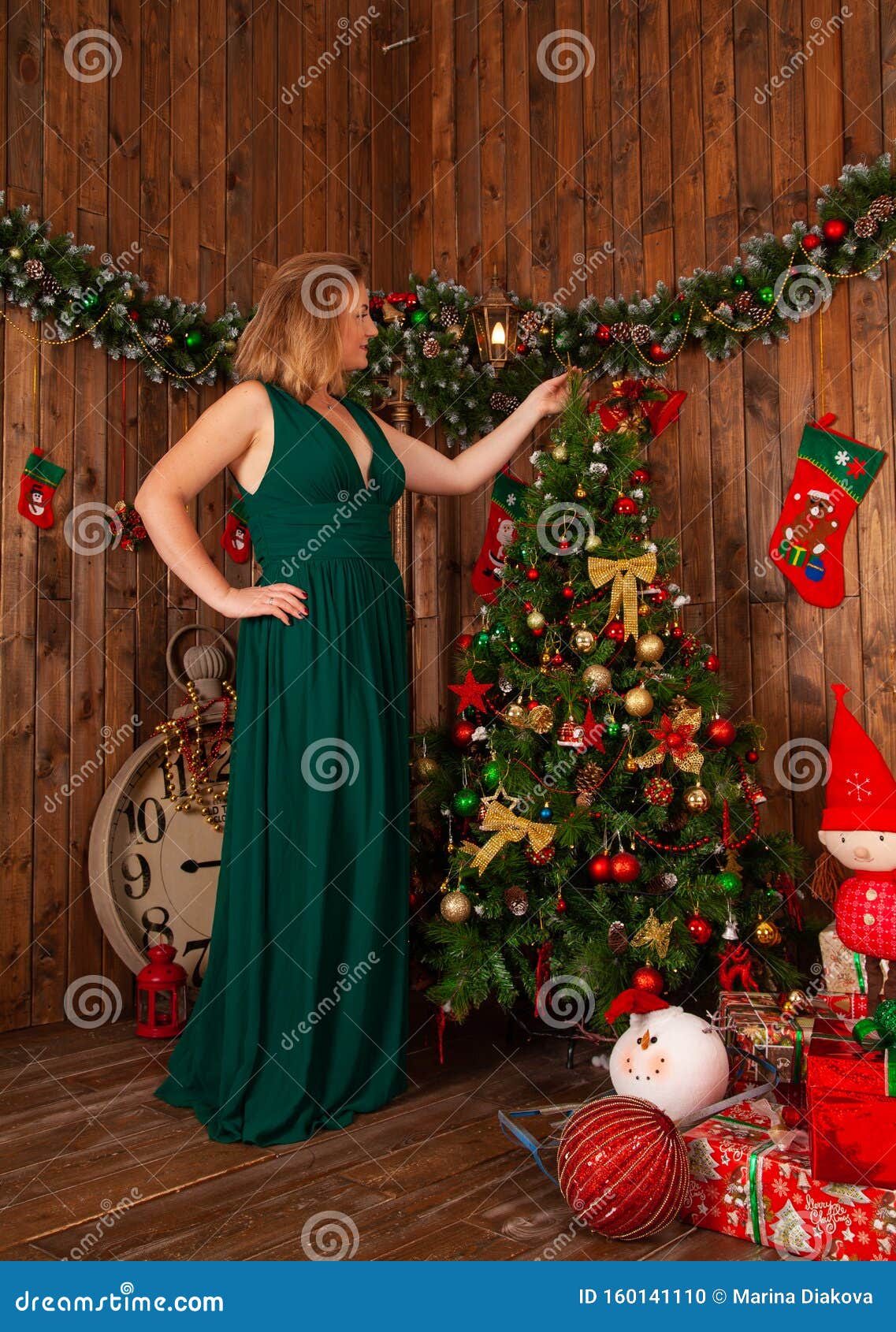 Plus Size Christmas Tree Dress