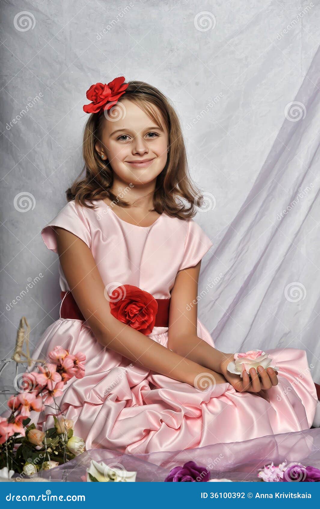 Elegant Portrait of Gorgeous Young Girl Stock Photo - Image of ...