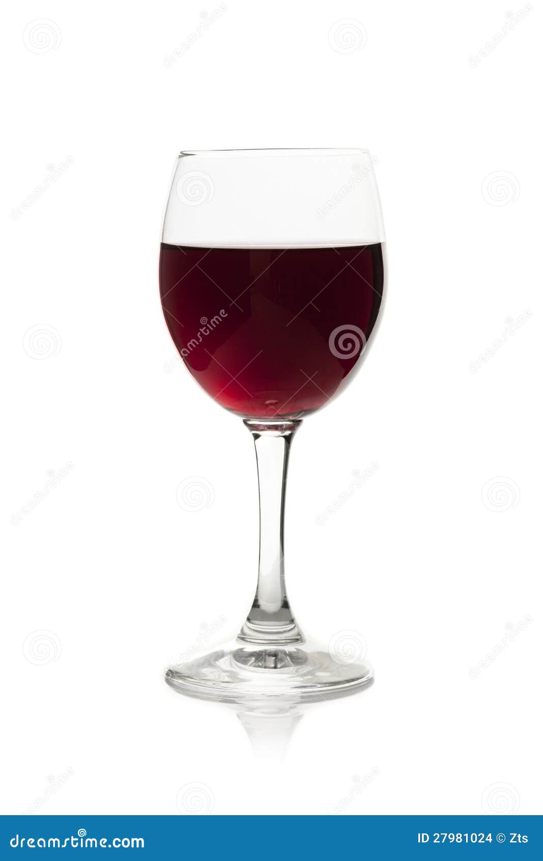 Elegant Red Wine Glass Isoolated on White Stock Photo Image of