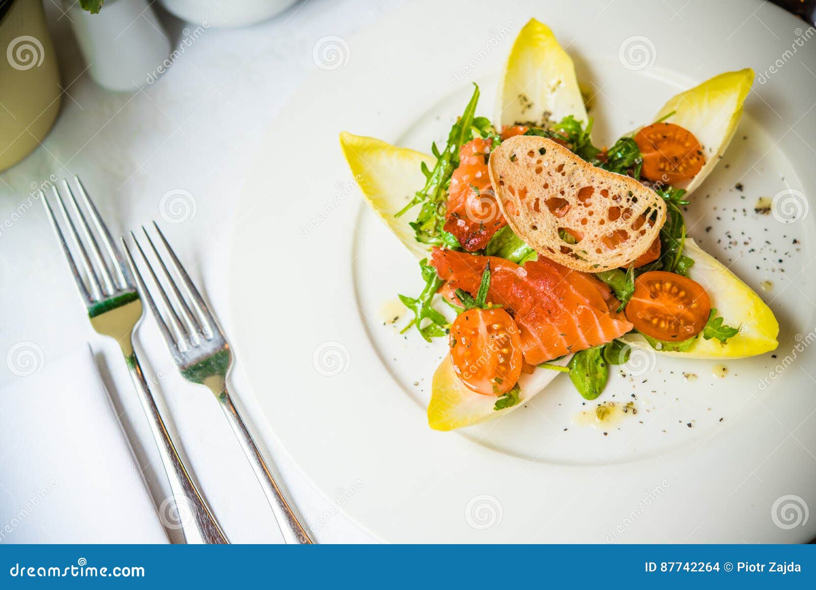 Elegant Restaurant Appetizer Stock Photo Image of vegetable