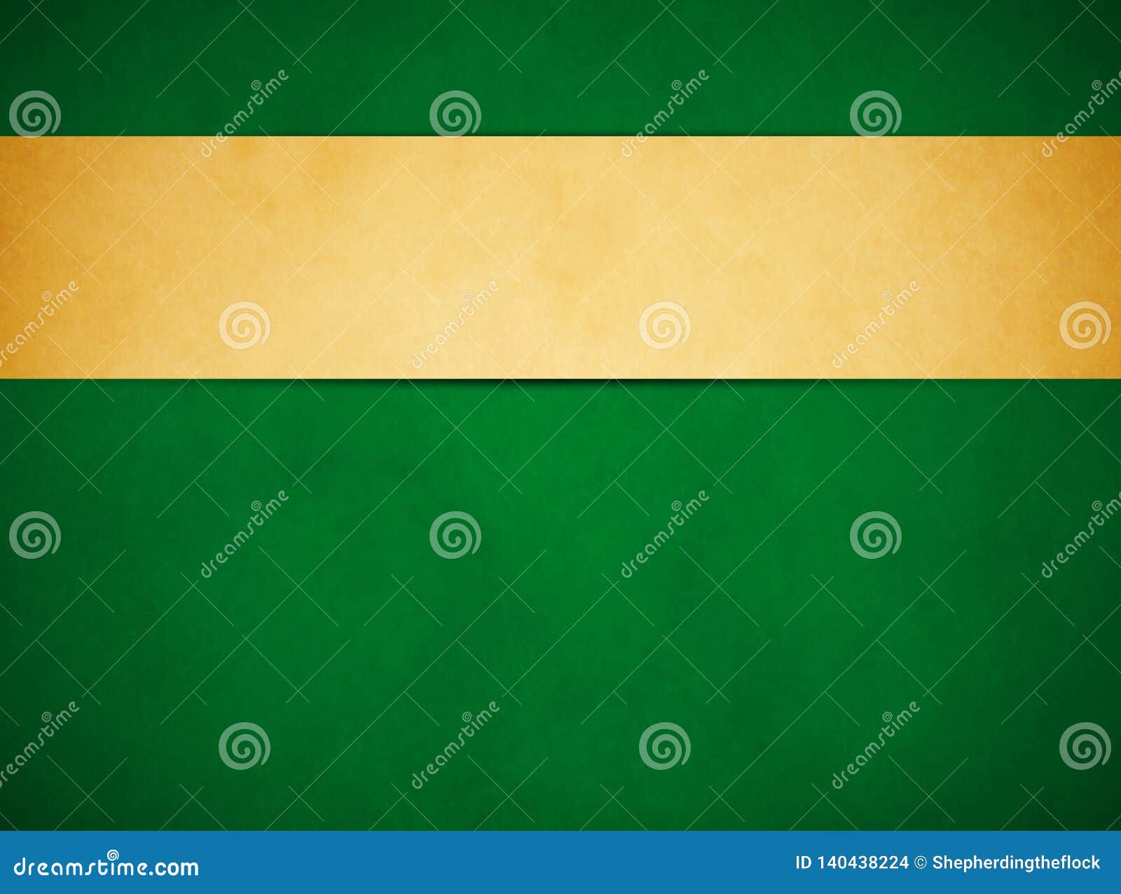 elegant rich green grunge background. tan gold banner.