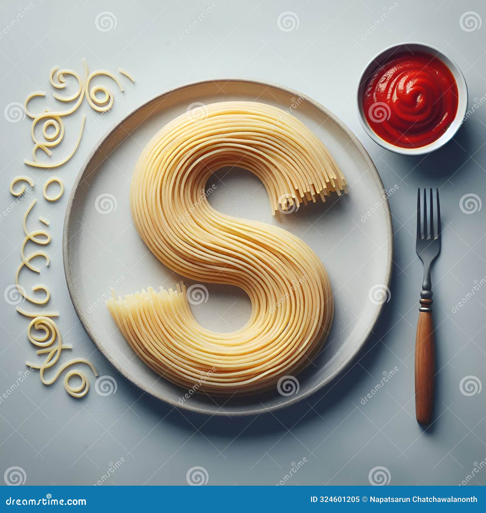 elegant s-d spaghetti with savory tomato sauce, generative ai.