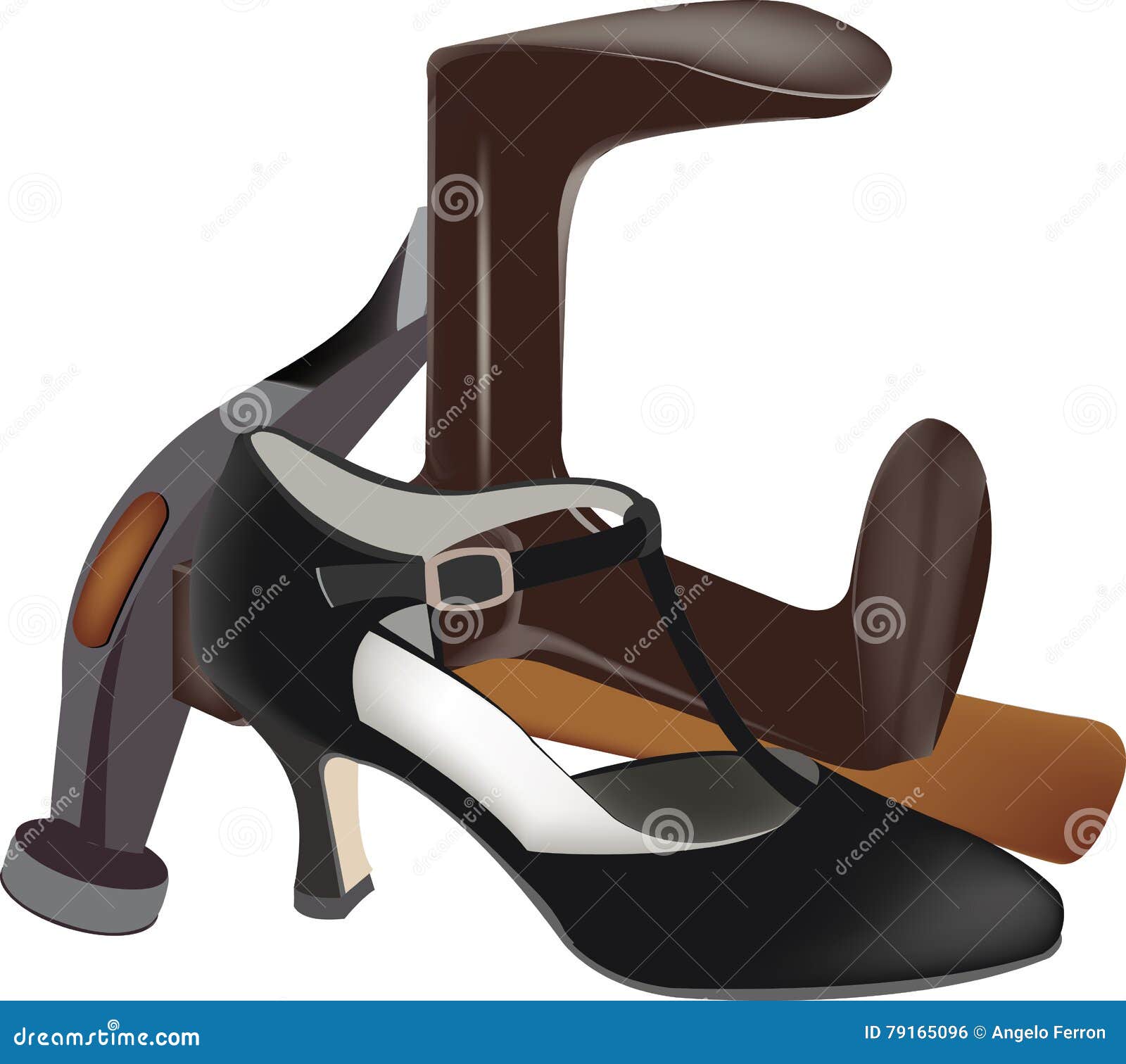 Elegant shoe repair tools stock vector. Illustration of making 79165096