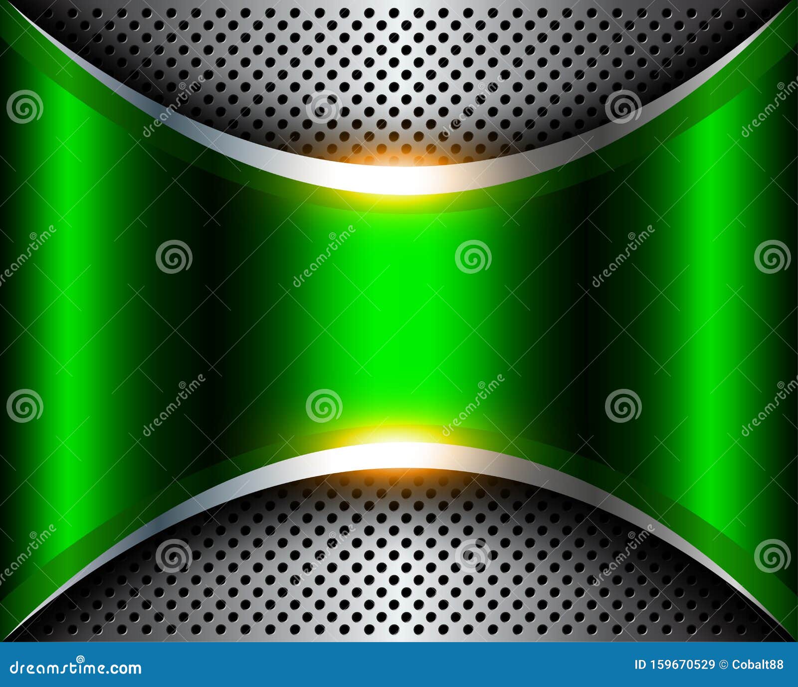 Elegant Silver Green Background 3D Stock Vector - Illustration of ...