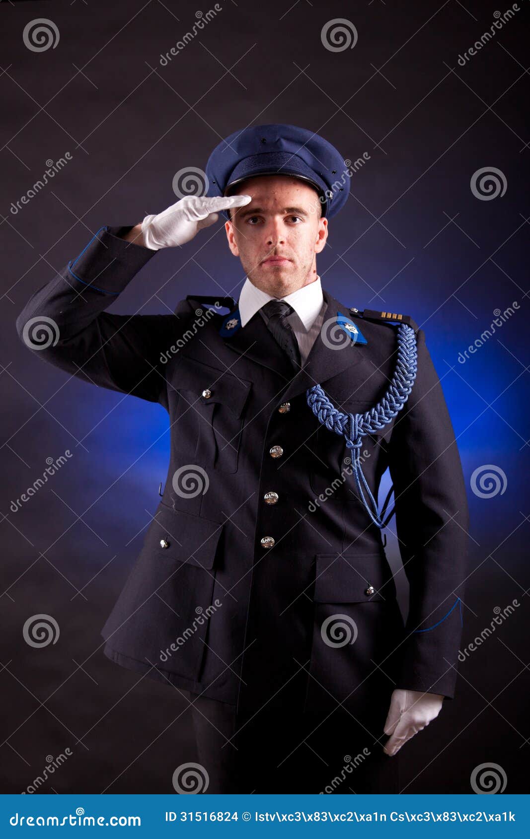 Elegant Soldier Wearing Uniform Stock Photo - Image of official ...