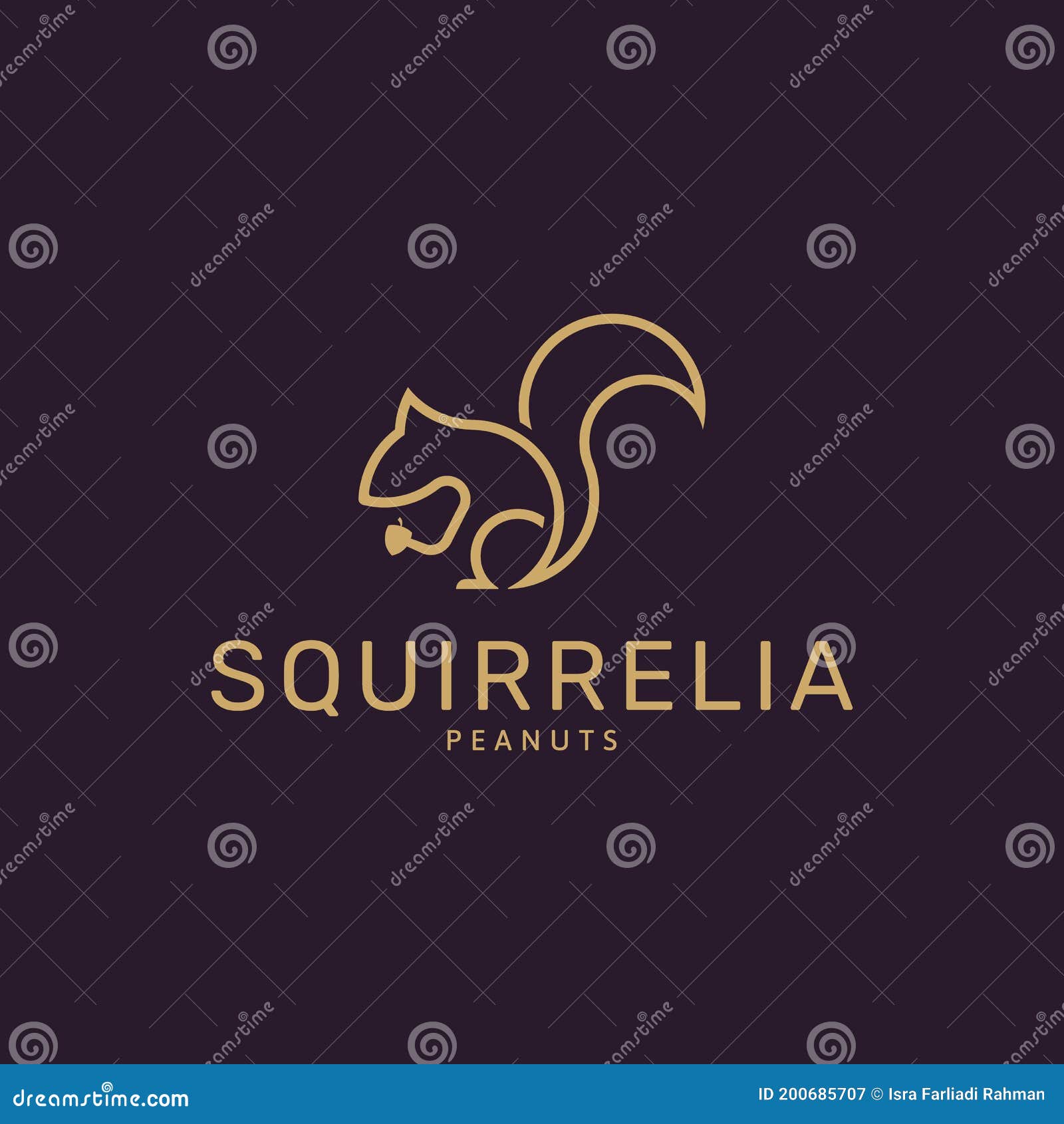 elegant squirrel logo minimalist. template creative  . graphic  for corporate business identity. creative 