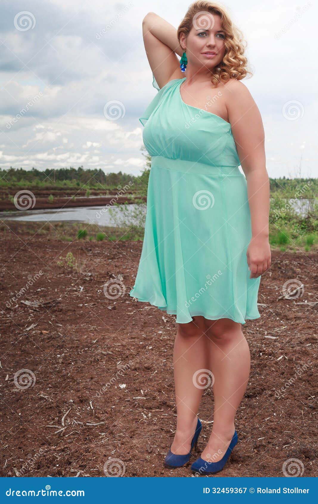 Elegant Summer Fashion for Plus Size Women with Stock Image - Image of  white, person: 32459367