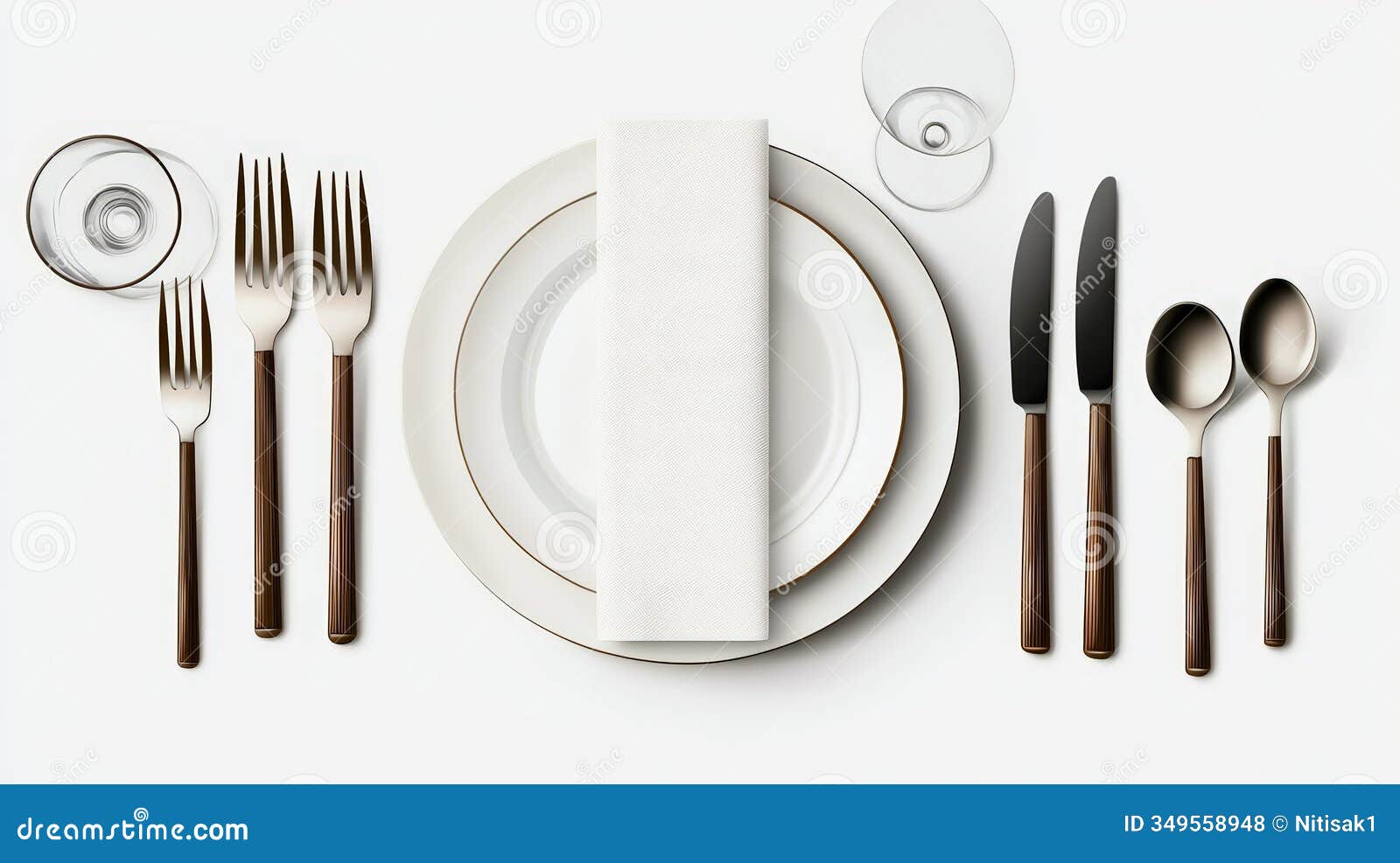 elegant table setting featuring cutlery glassware and a neatly arranged plate with a napkin perfect for dining occasions