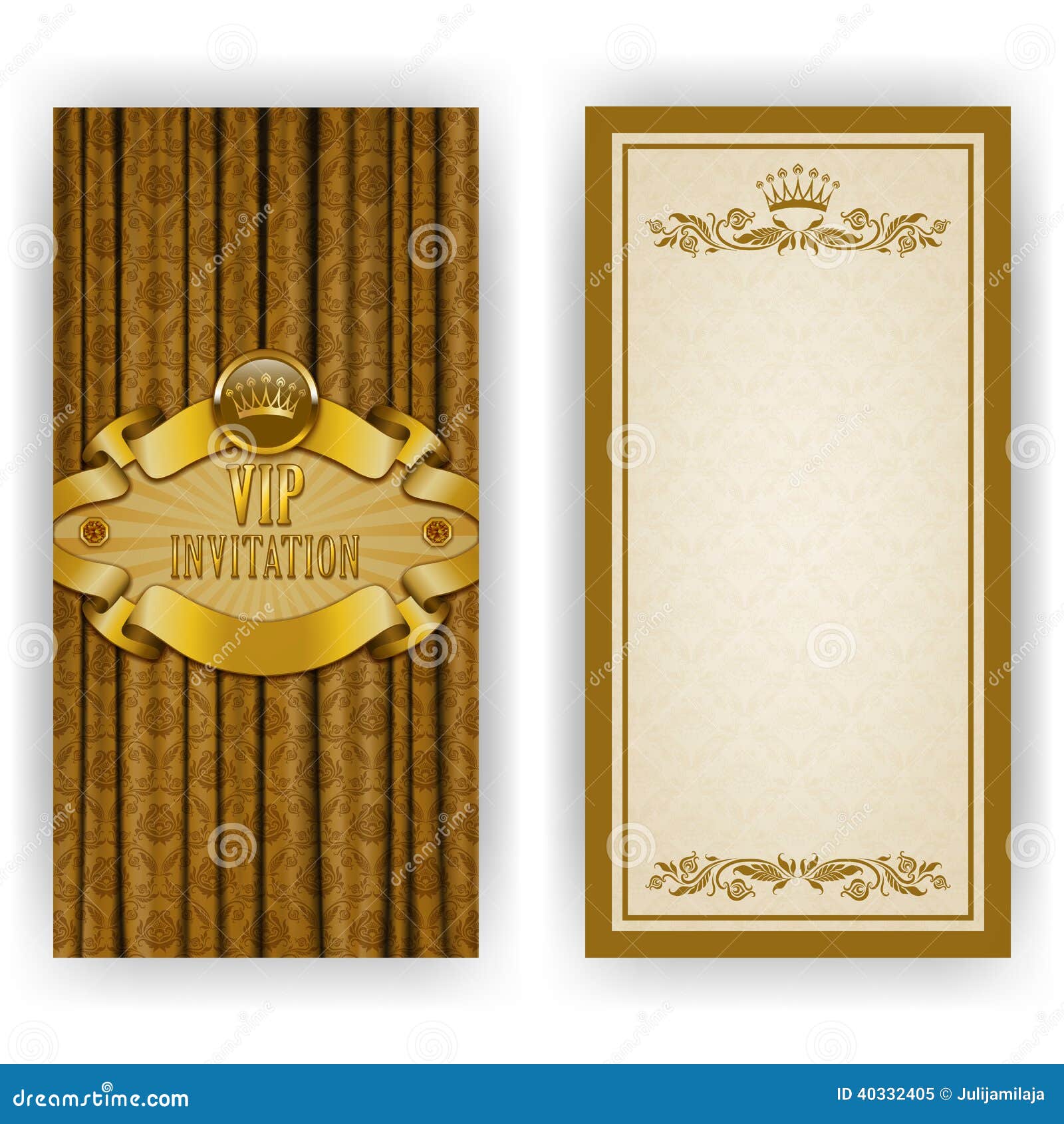 Elegant Template For Vip Luxury Invitation Stock Vector ...