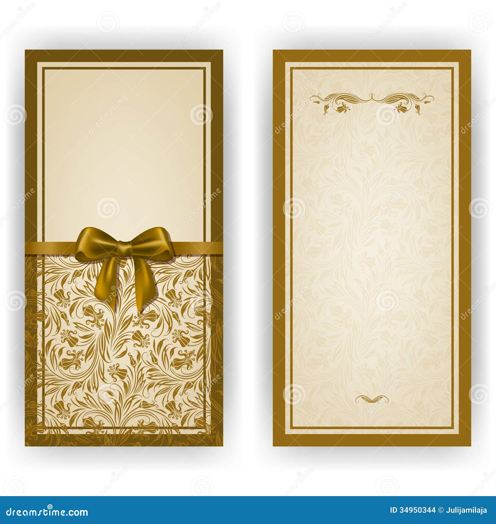 Elegant Vector Template for Luxury Invitation, Stock Vector - Illustration  of flower, invitation: 34950344