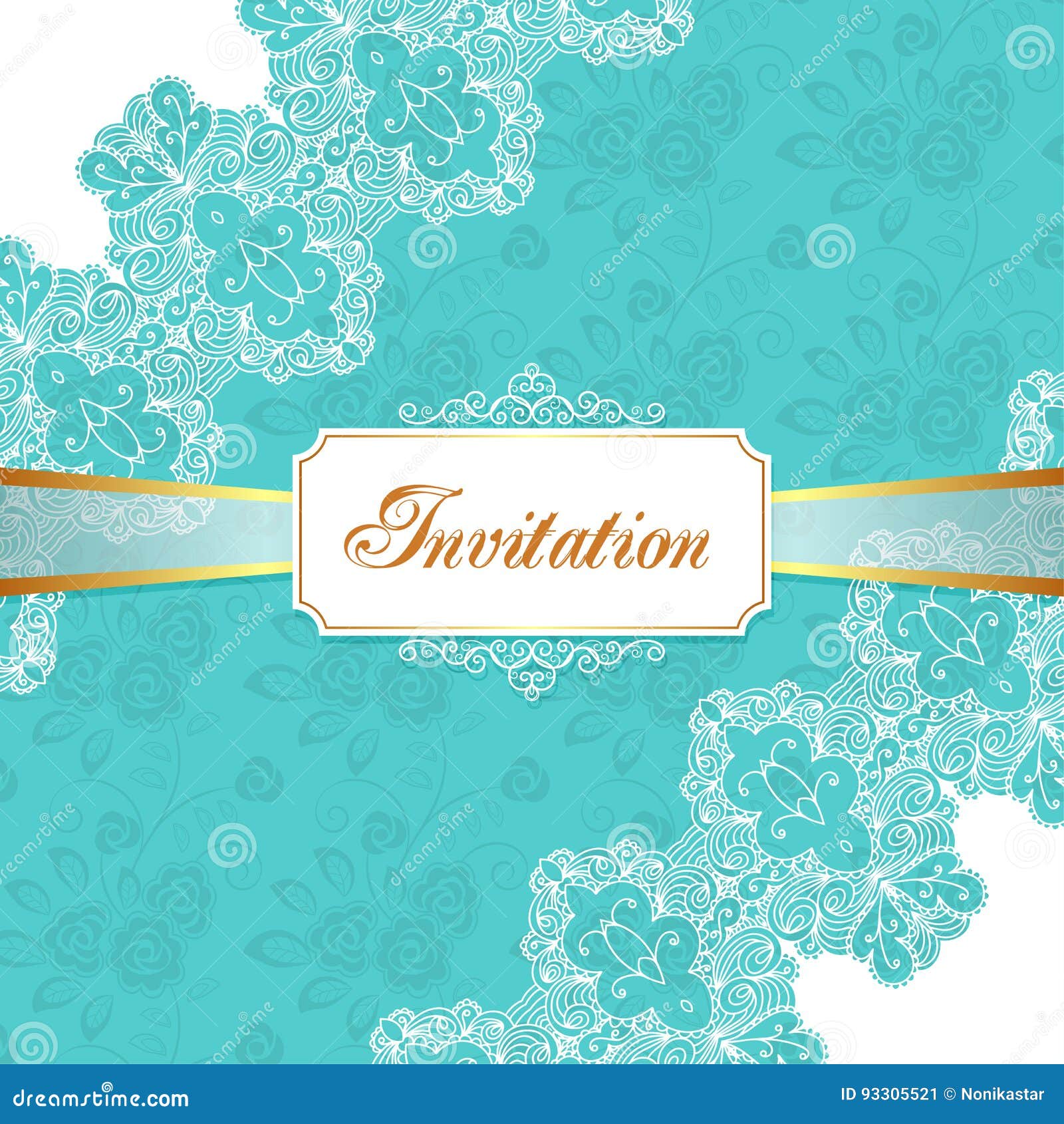 Elegant vintage invitation stock vector. Illustration of elegant - 93305521