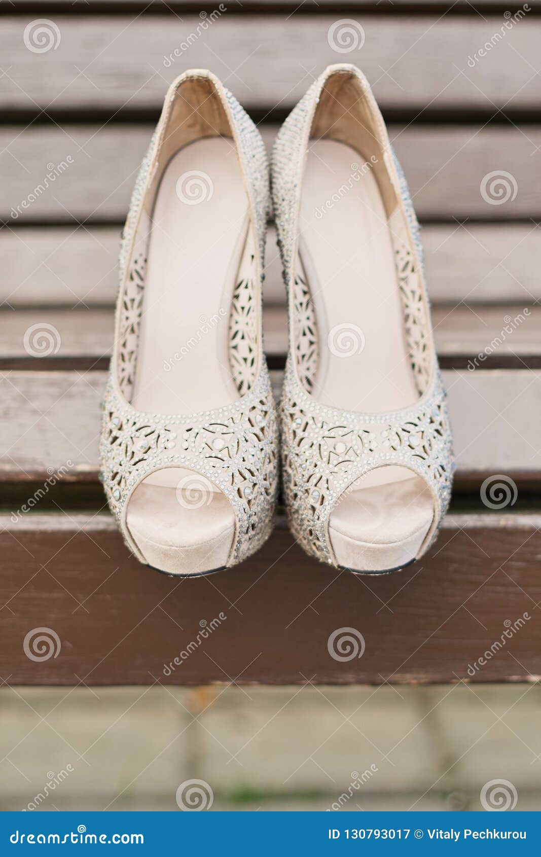 Elegant Wedding Shoes with Open Toe and Rhinestones Light Summer, Open ...