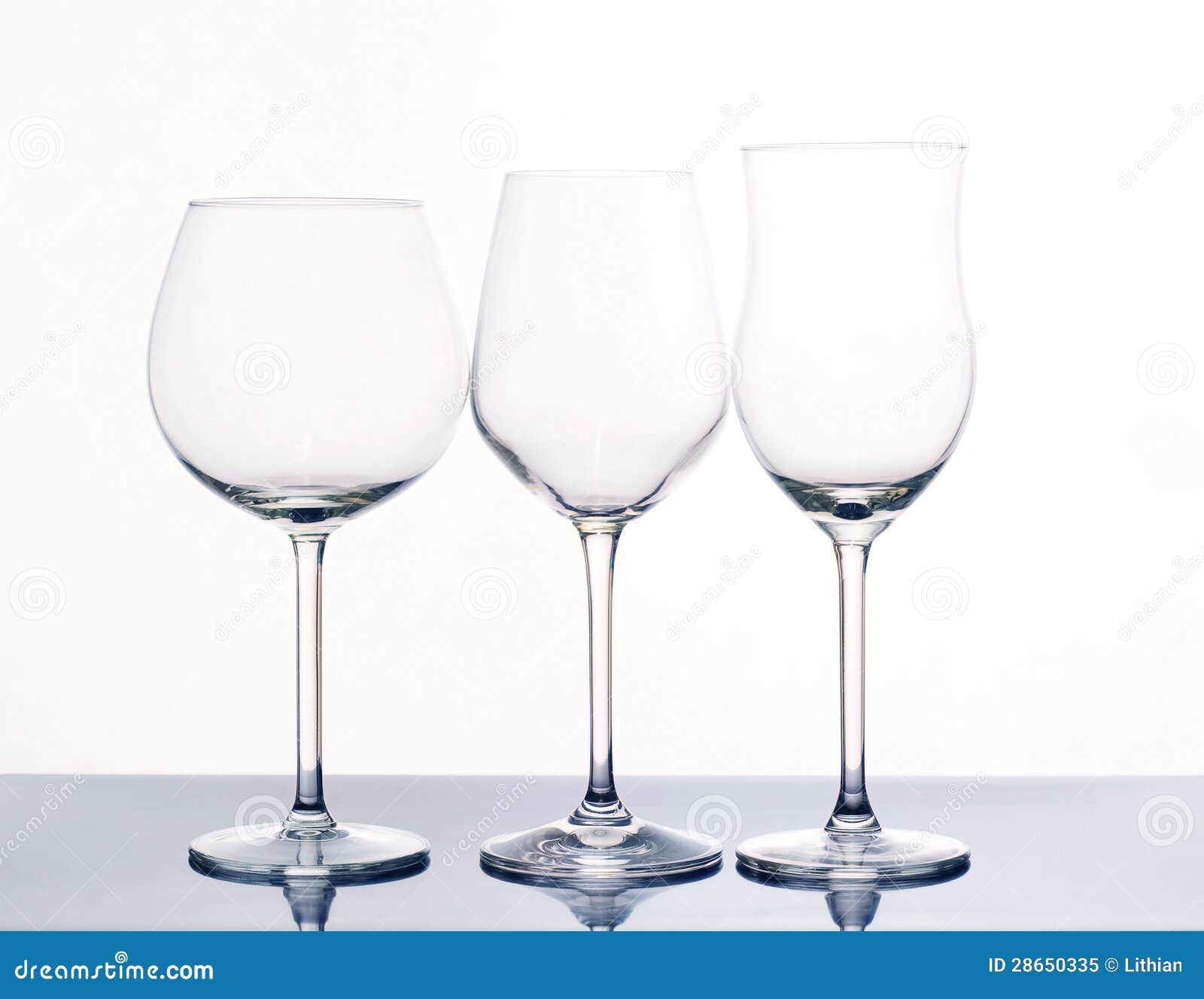 Elegant wine glasses. stock image. Image of assortment 28650335