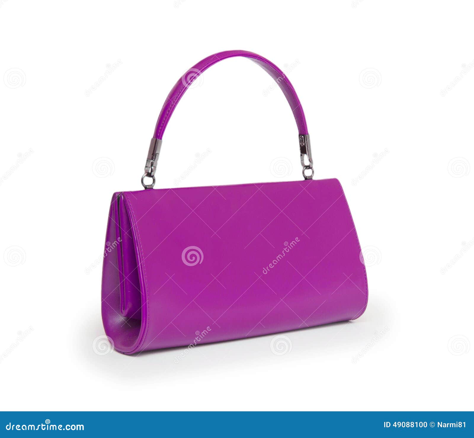 Elegant woman bag on white stock photo. Image of purple 49088100
