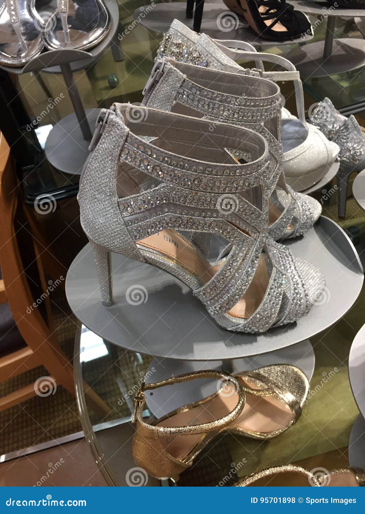 Elegant Women`s Shoes on Display Editorial Stock Photo - Image of ...