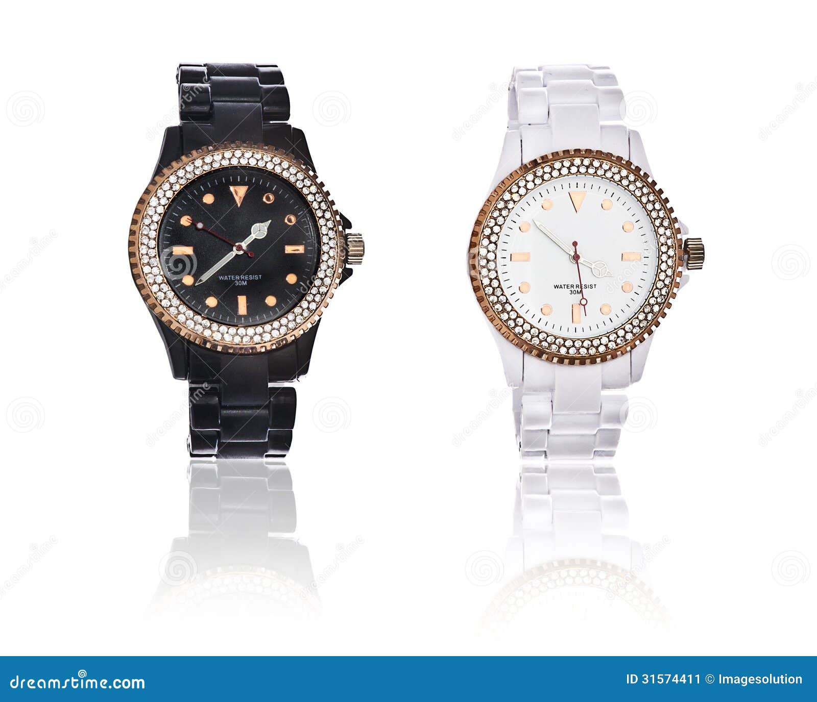 Elegant Wrist Watch for Him and Her Stock Image Image of time