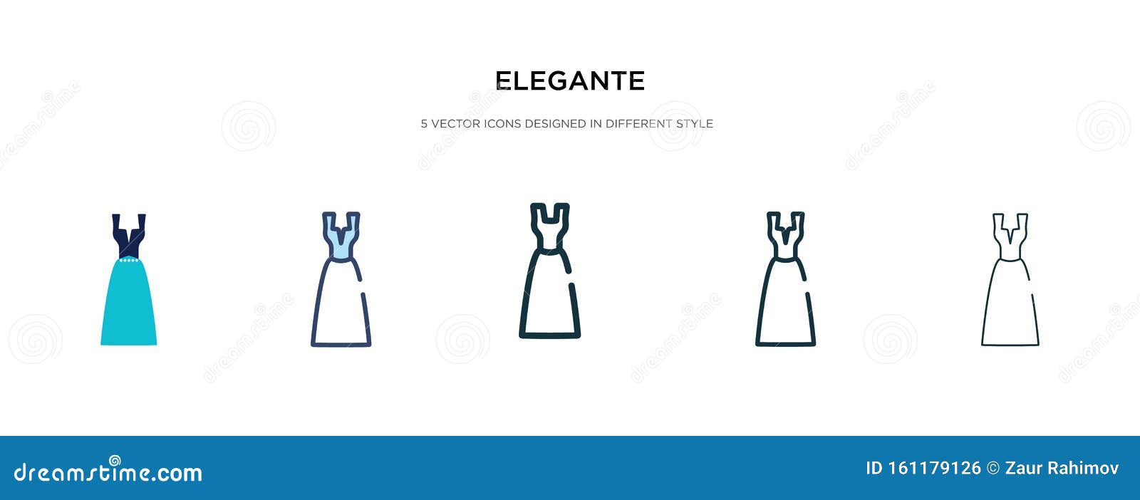 elegante icon in different style  . two colored and black elegante  icons ed in filled, outline,