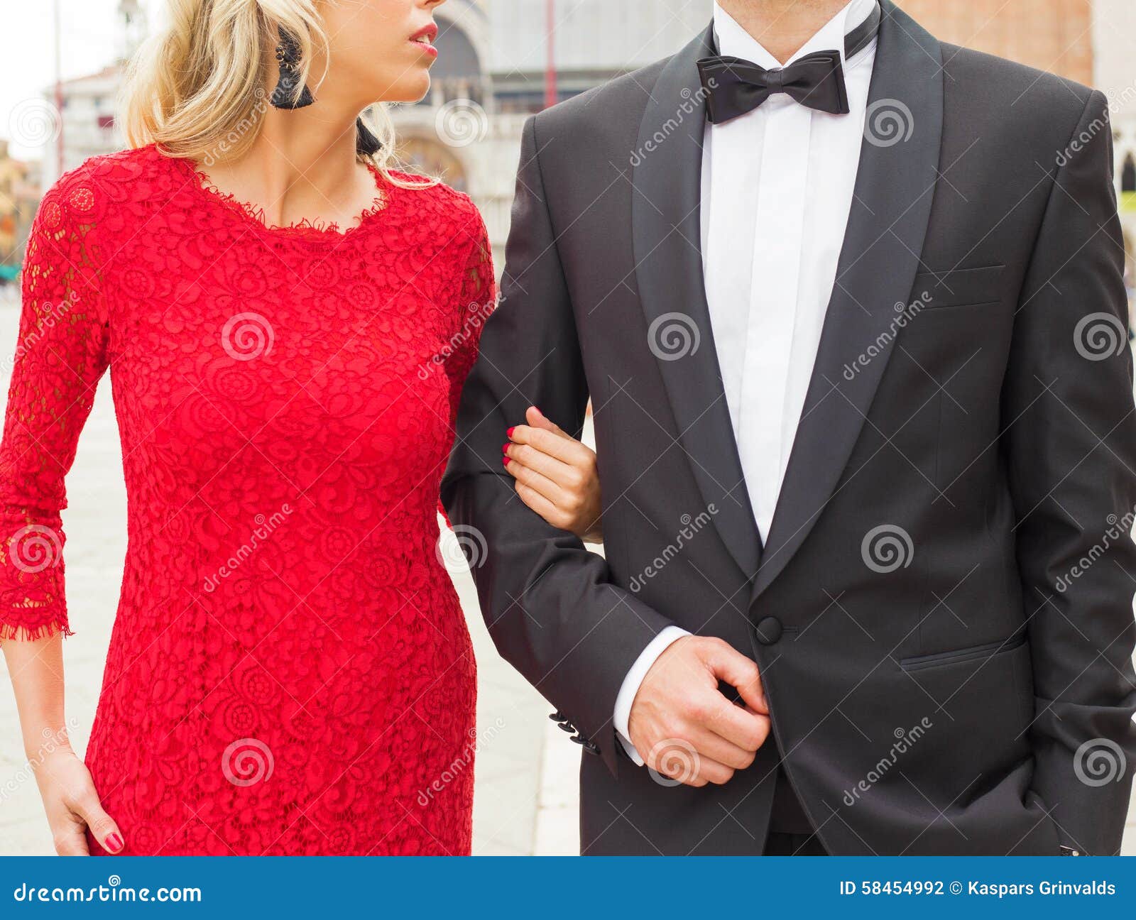 Elegantly Dressed Couple Stock Photo Image 58454992