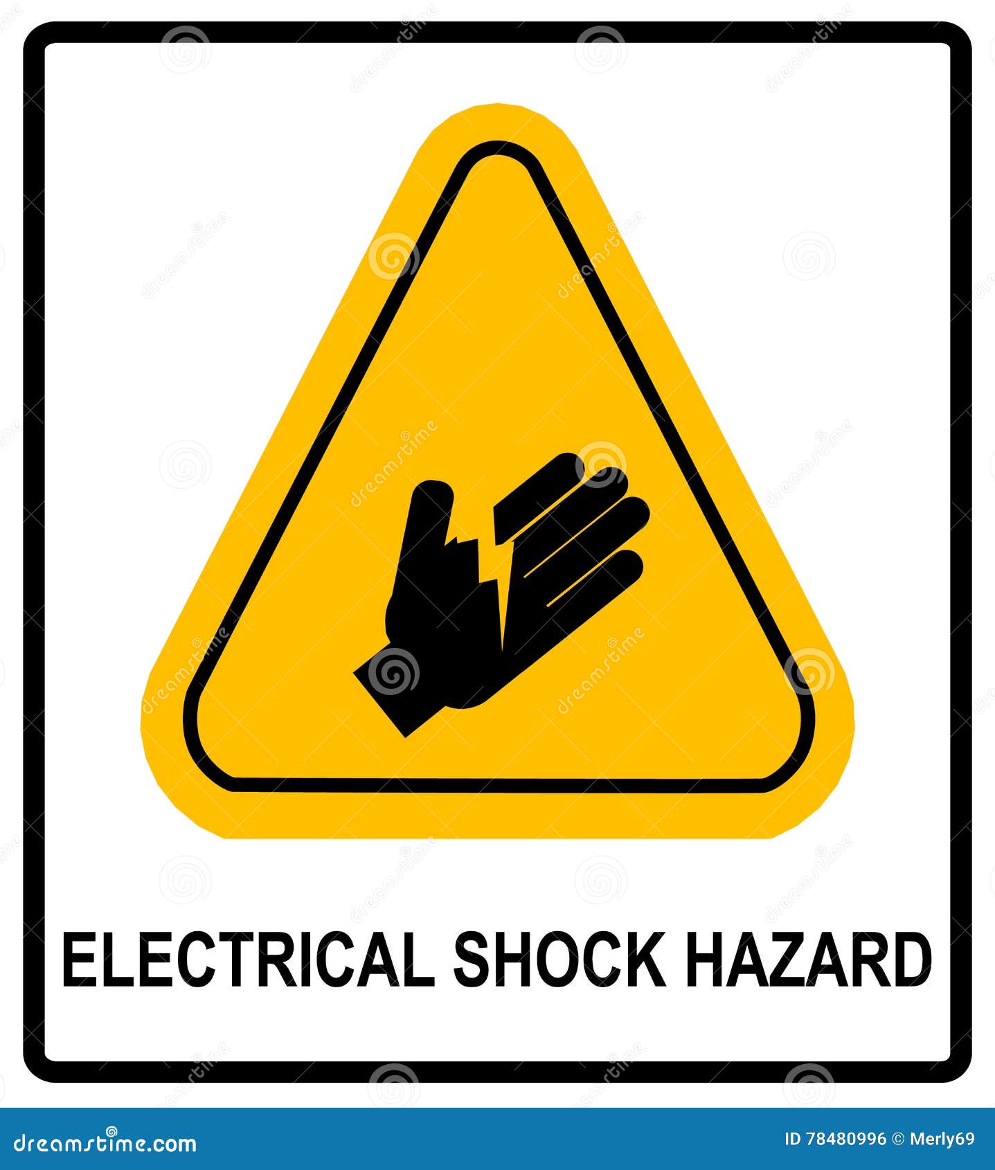 Symbol für elektrische Schock-Elektroschock-Gefahr, Vektorgrafik, einzeln:  Stock-Vektorgrafik (Lizenzfrei) 1400225171