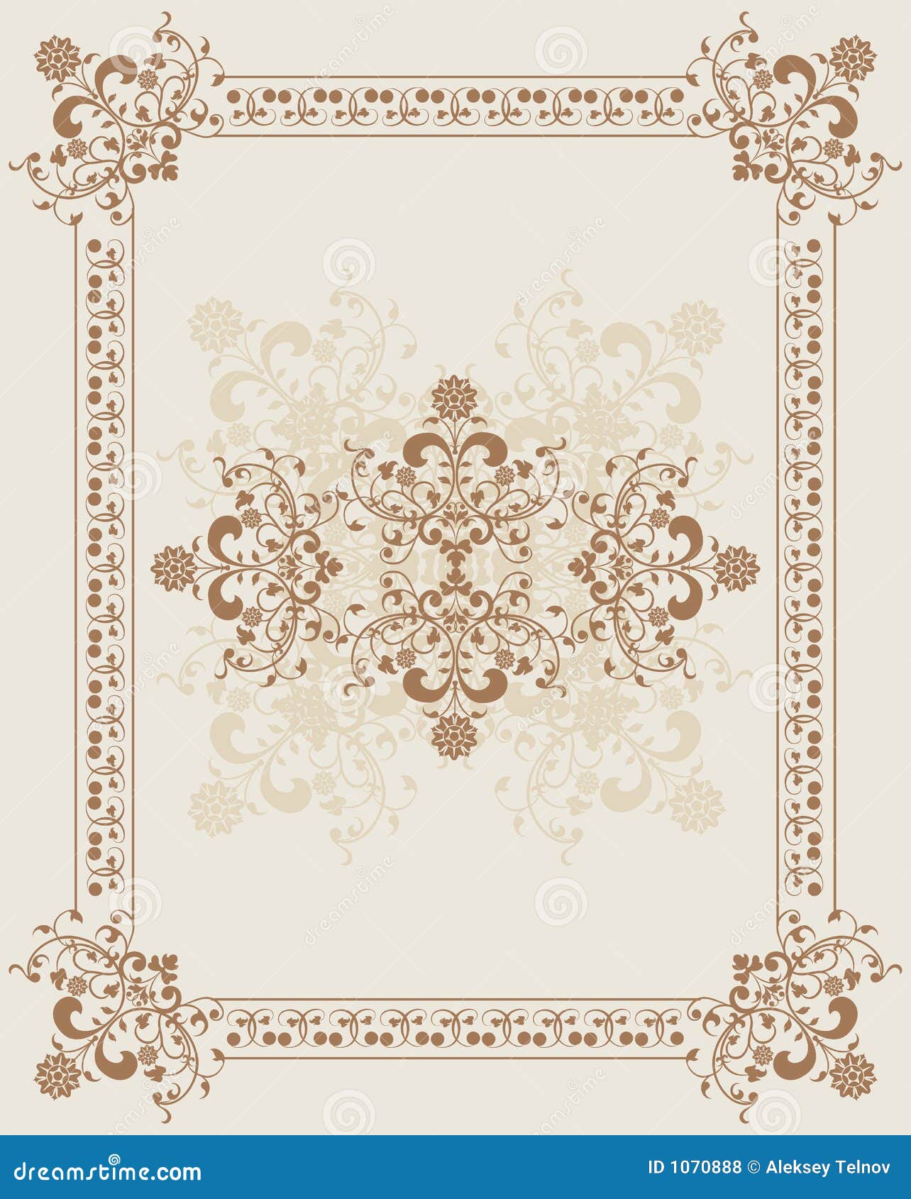 Download Element For Design, Flower Frame, Vector Stock Vector - Illustration of abstract, invitation ...