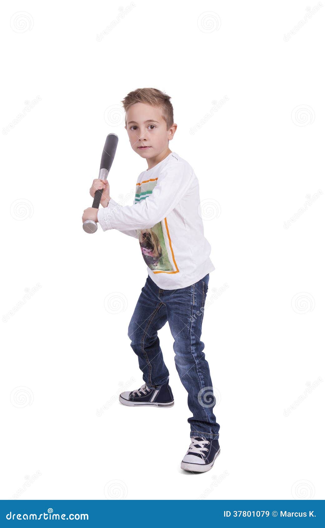 Elementary Boy Swinging Baseball Bat Stock Image Image of length, camera 37801079