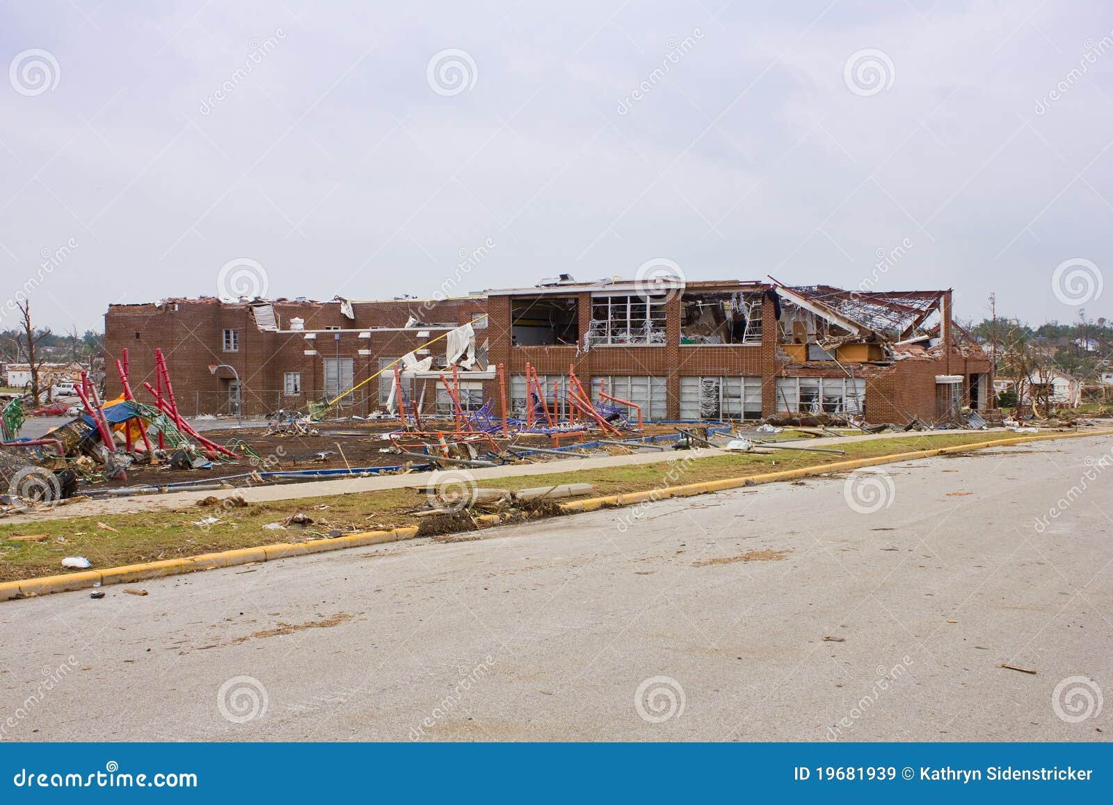 Elementary School Damaged Tornado Joplin Mo Stock Image Image of