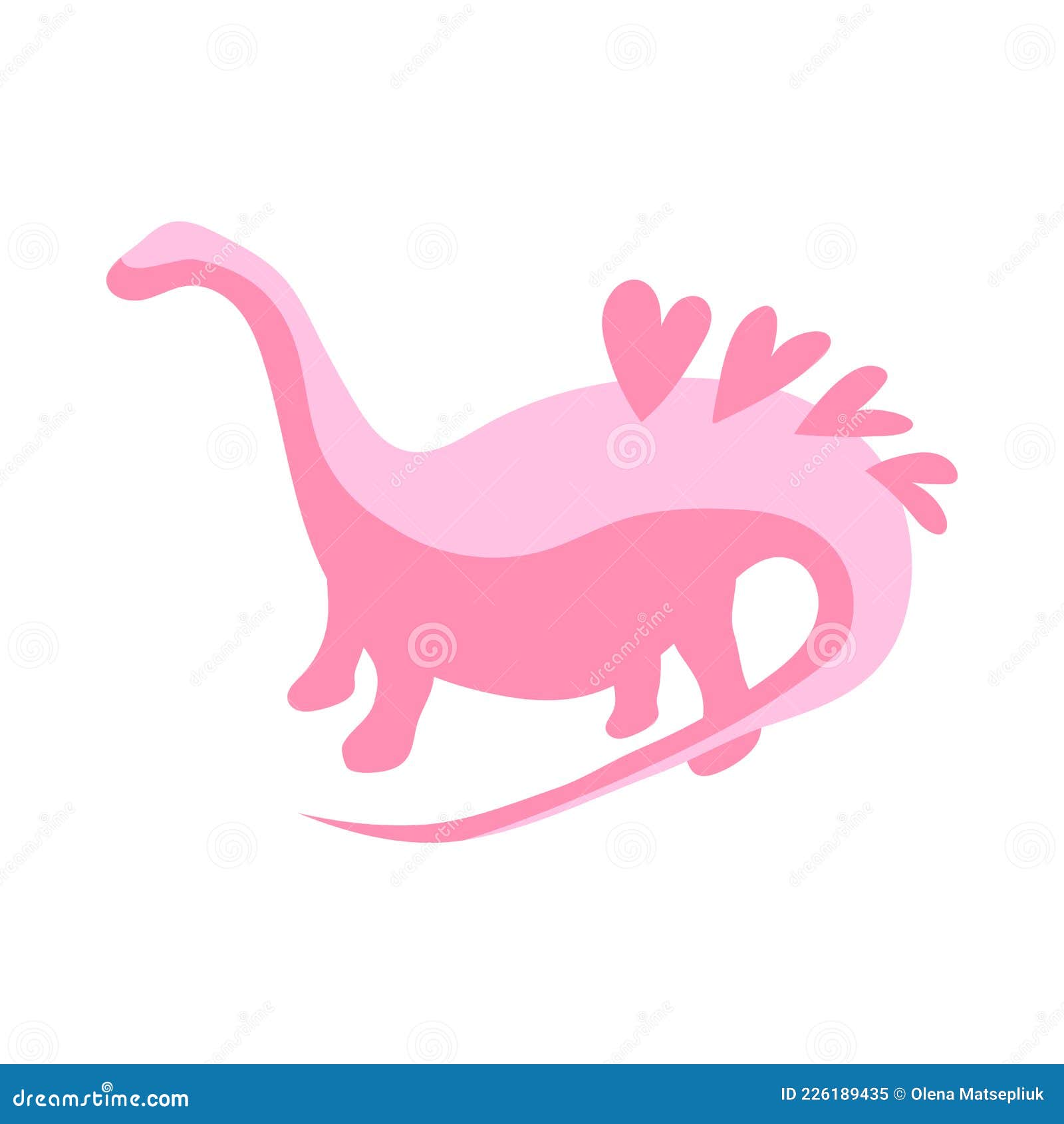 ilustração de padrão de dinossauro rosa de nuvem e arco-íris