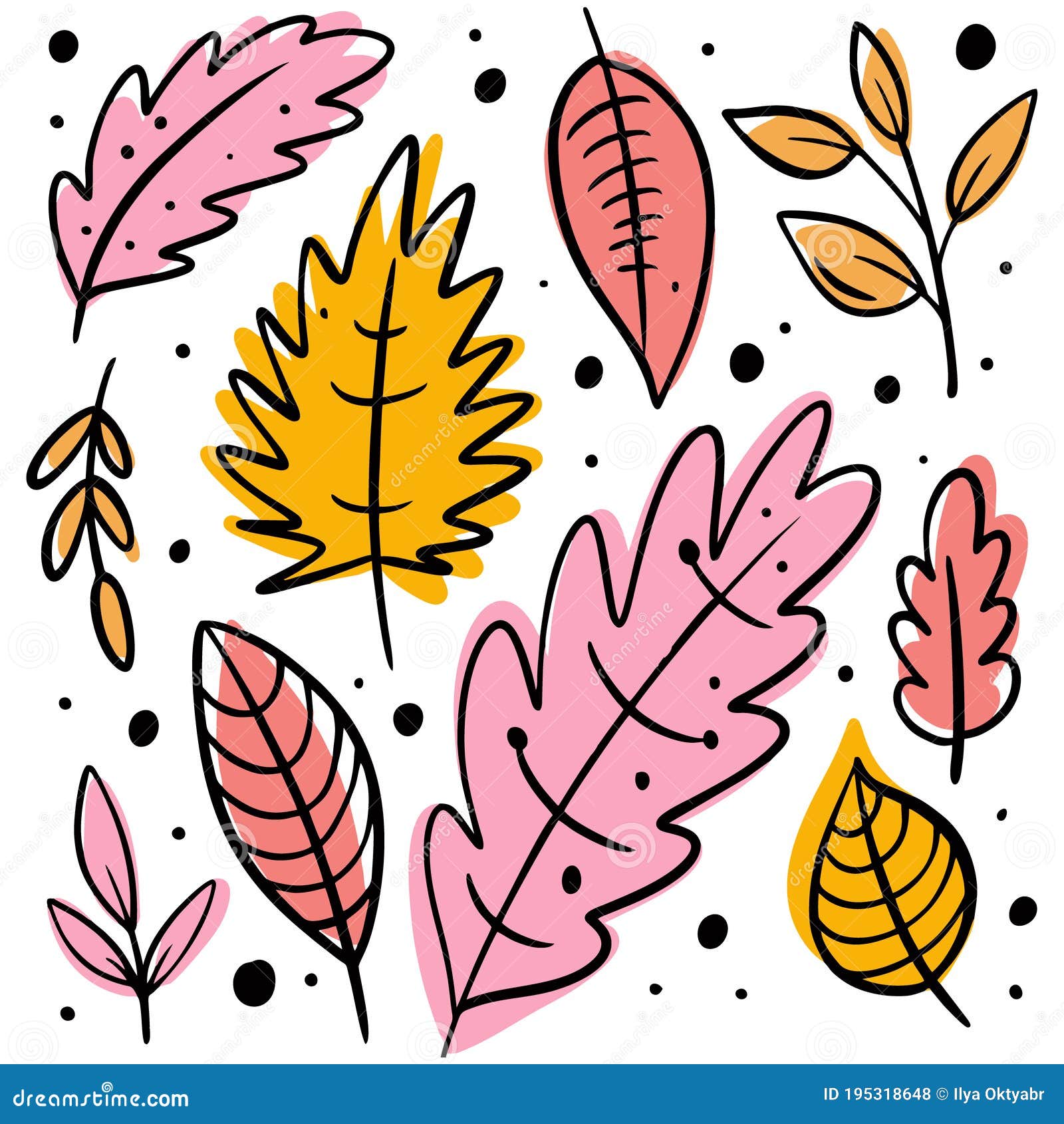 Ganar Grabar Esperar algo Elementos De Hojas De Otoño. Estilo De Dibujos Animados. Ilustración  Vectorial. Aislado En Fondo Blanco. Ilustración del Vector - Ilustración de  octubre, fondo: 195318648