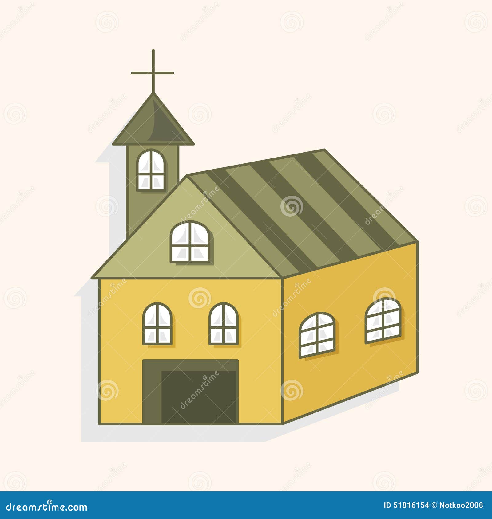 Elementos Del Tema De La Iglesia Del Edificio, EPS Ilustración del Vector -  Ilustración de exterior, negocios: 51816154