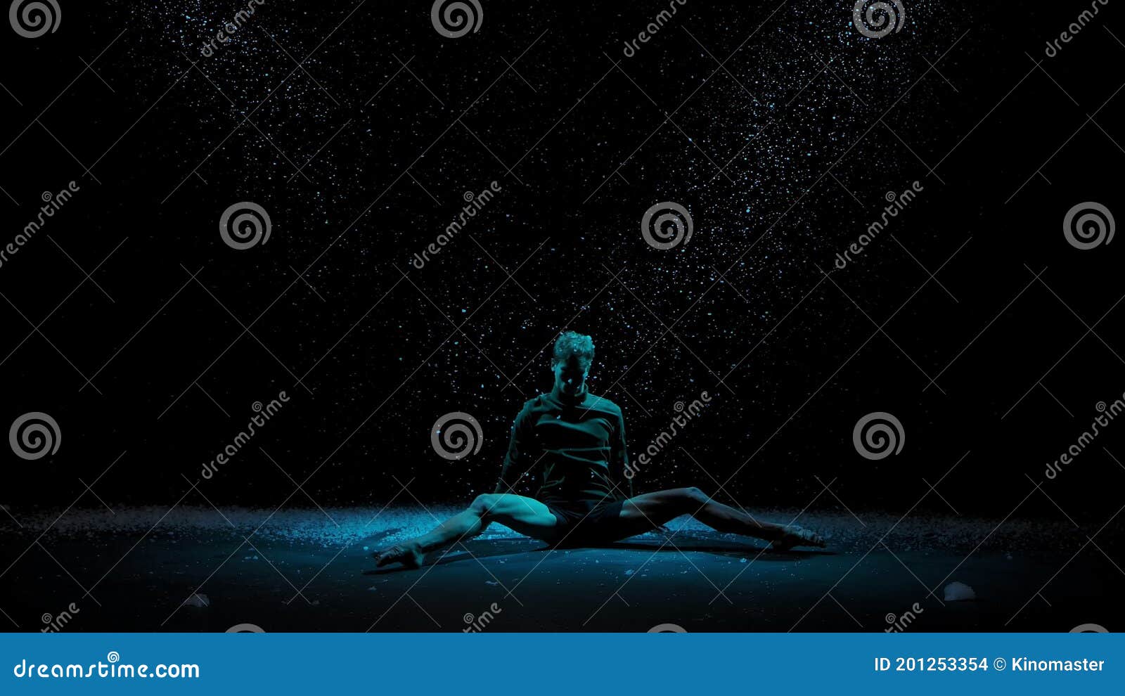 Elements of Modern Ballet Performed by a Sensual Male Dancer. Ballet