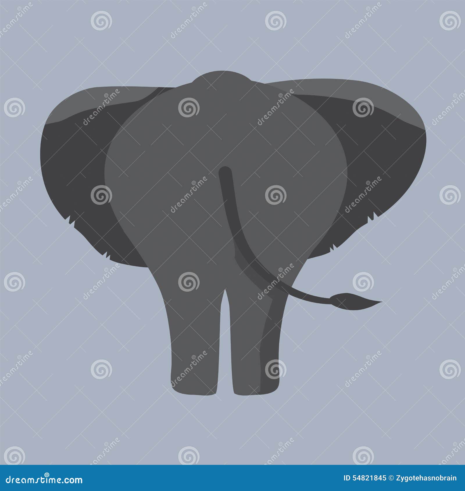 Elephant Bottom stock vector. Illustration of body, single - 54821845