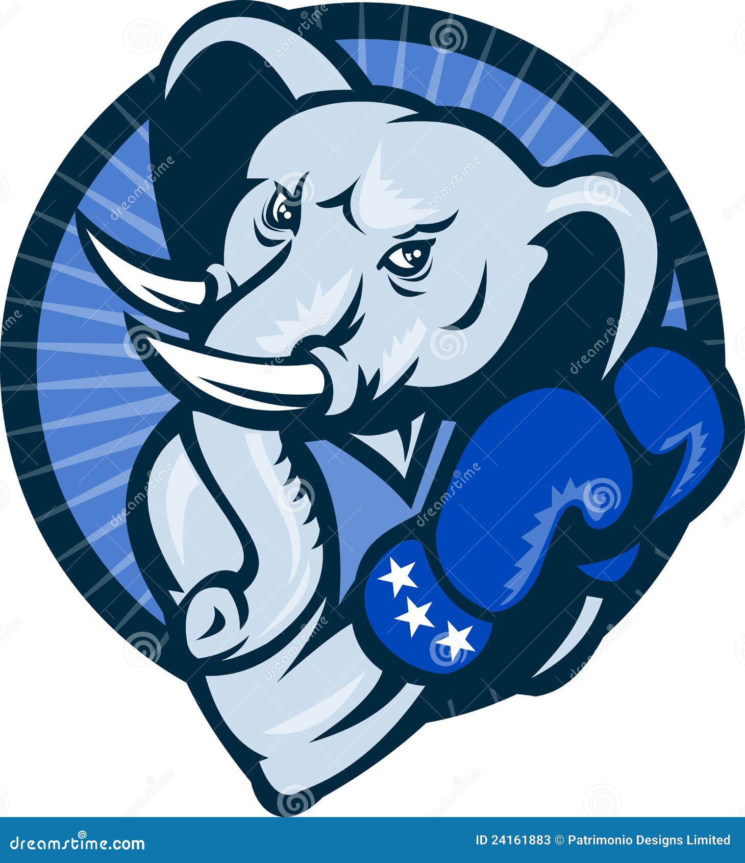 elephant boxing gloves democrat mascot