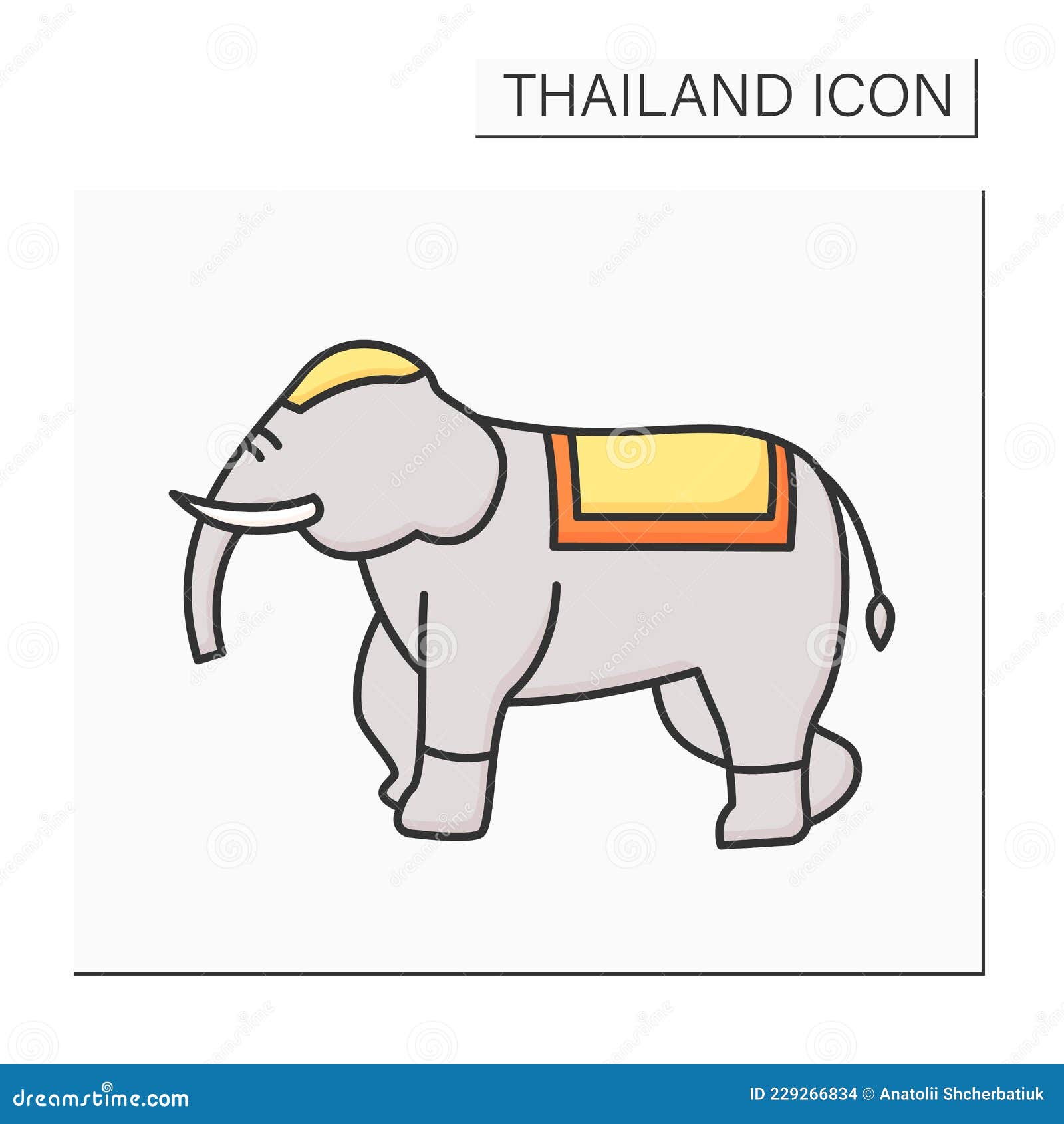Elephant color icon stock vector. Illustration of asian - 229266834 Elephant color icon stock vector. Illustration of asian - 229266834
